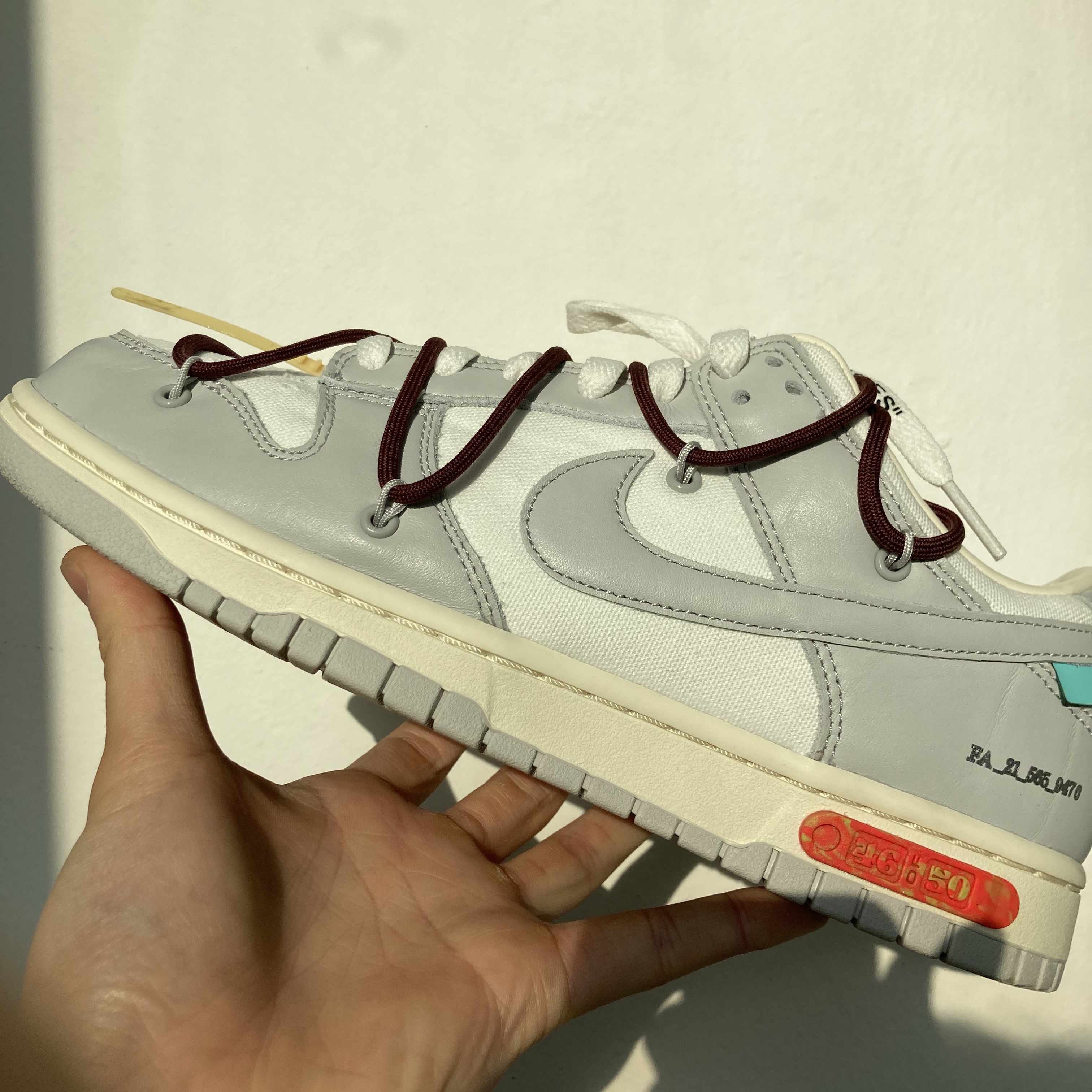 Nike x Off-White Dunk Low The 50 - Lot 46 착용 스타일 - 5