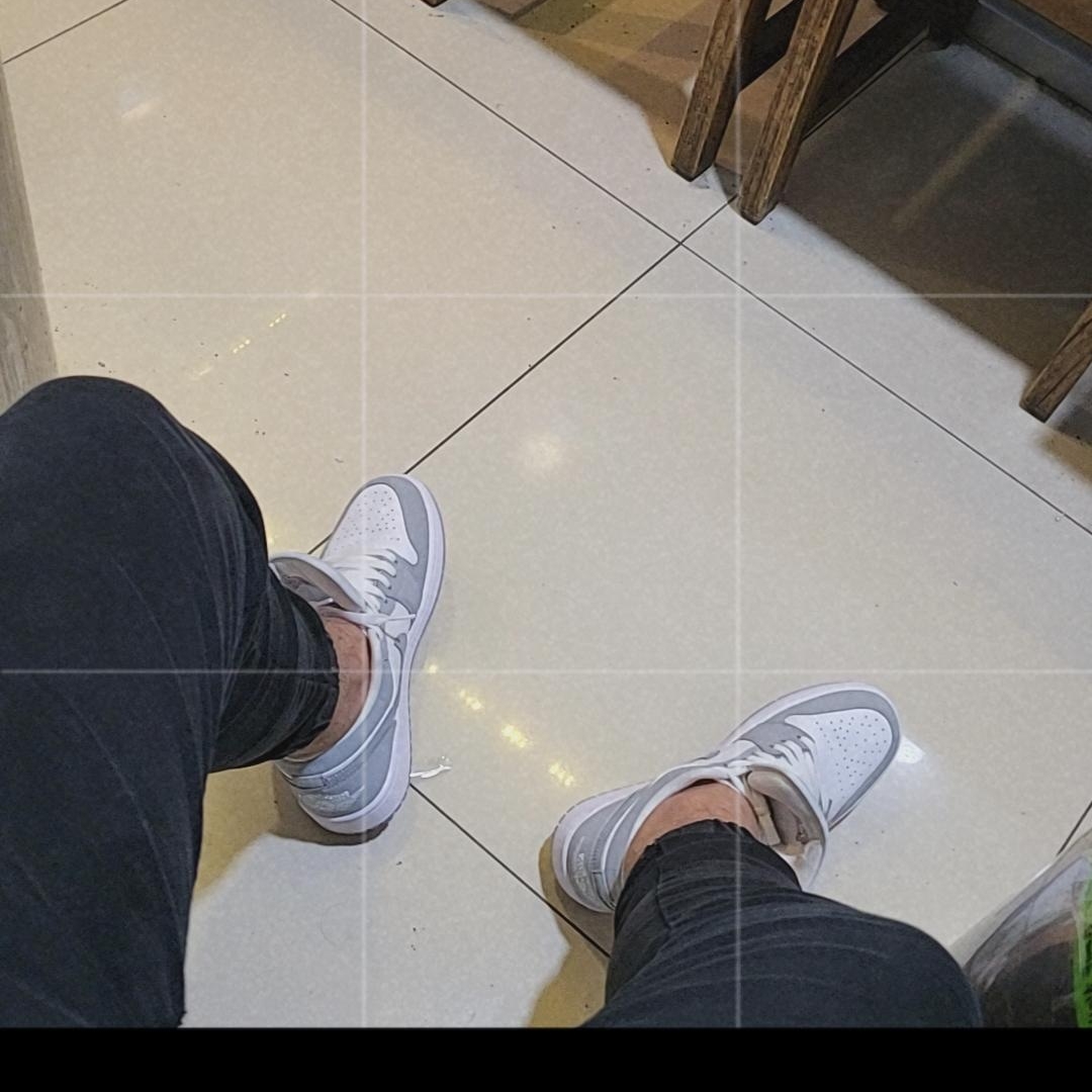 (W) Jordan 1 Low White Wolf Grey 착용 스타일 - 2