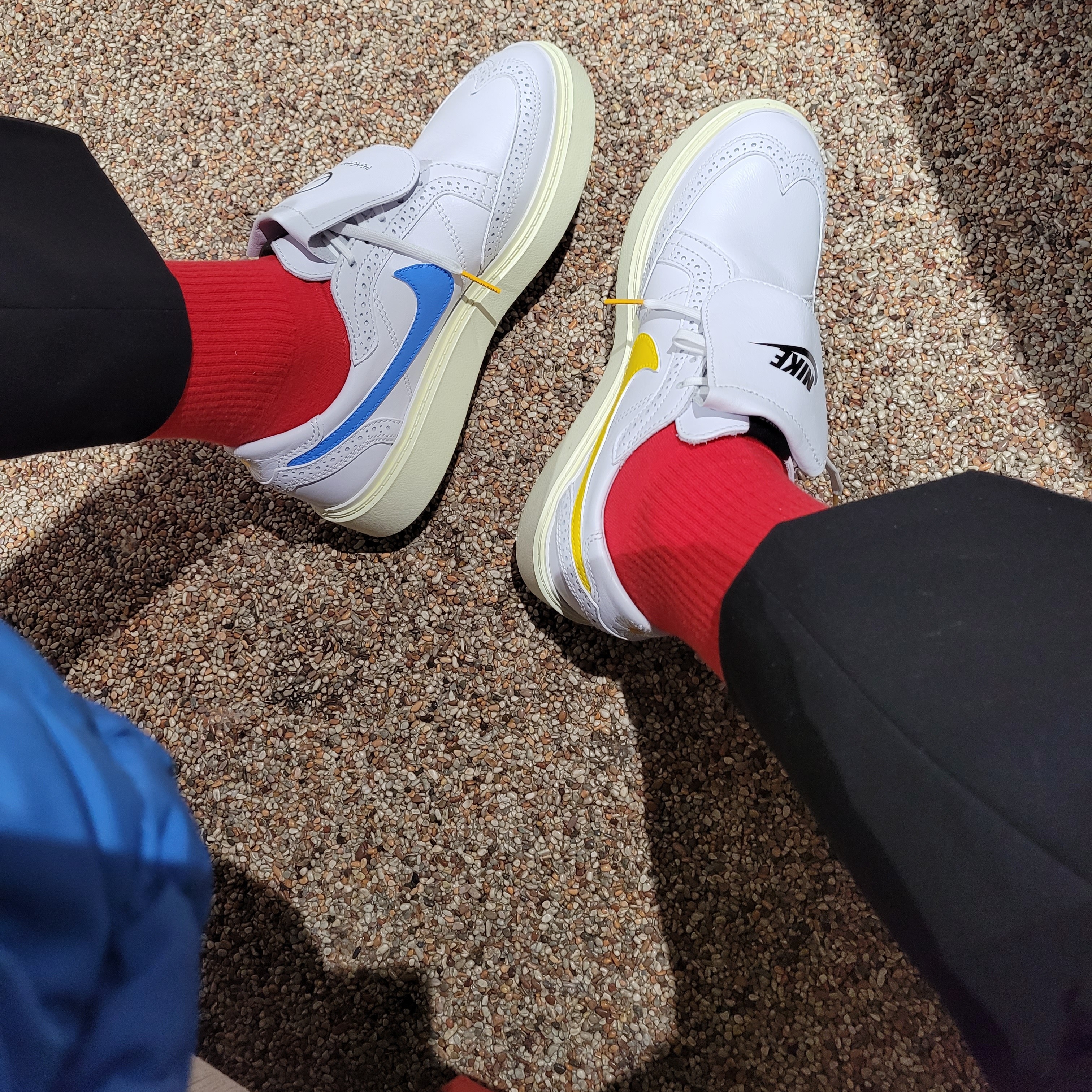 Nike x Peaceminusone Kwondo1 White 착용 스타일 - 3