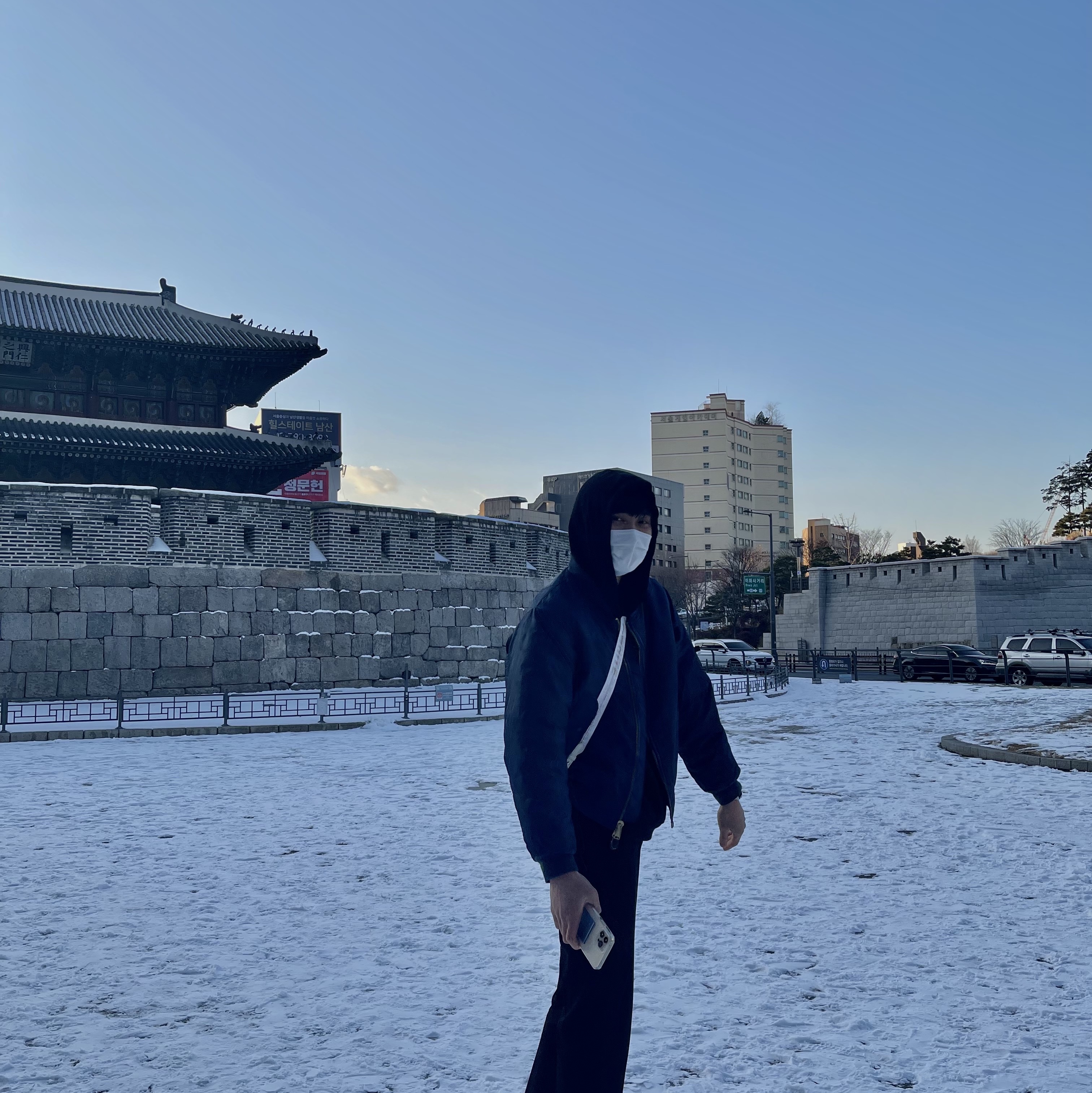 Nike x Peaceminusone Kwondo1 White 착용 스타일 - 3