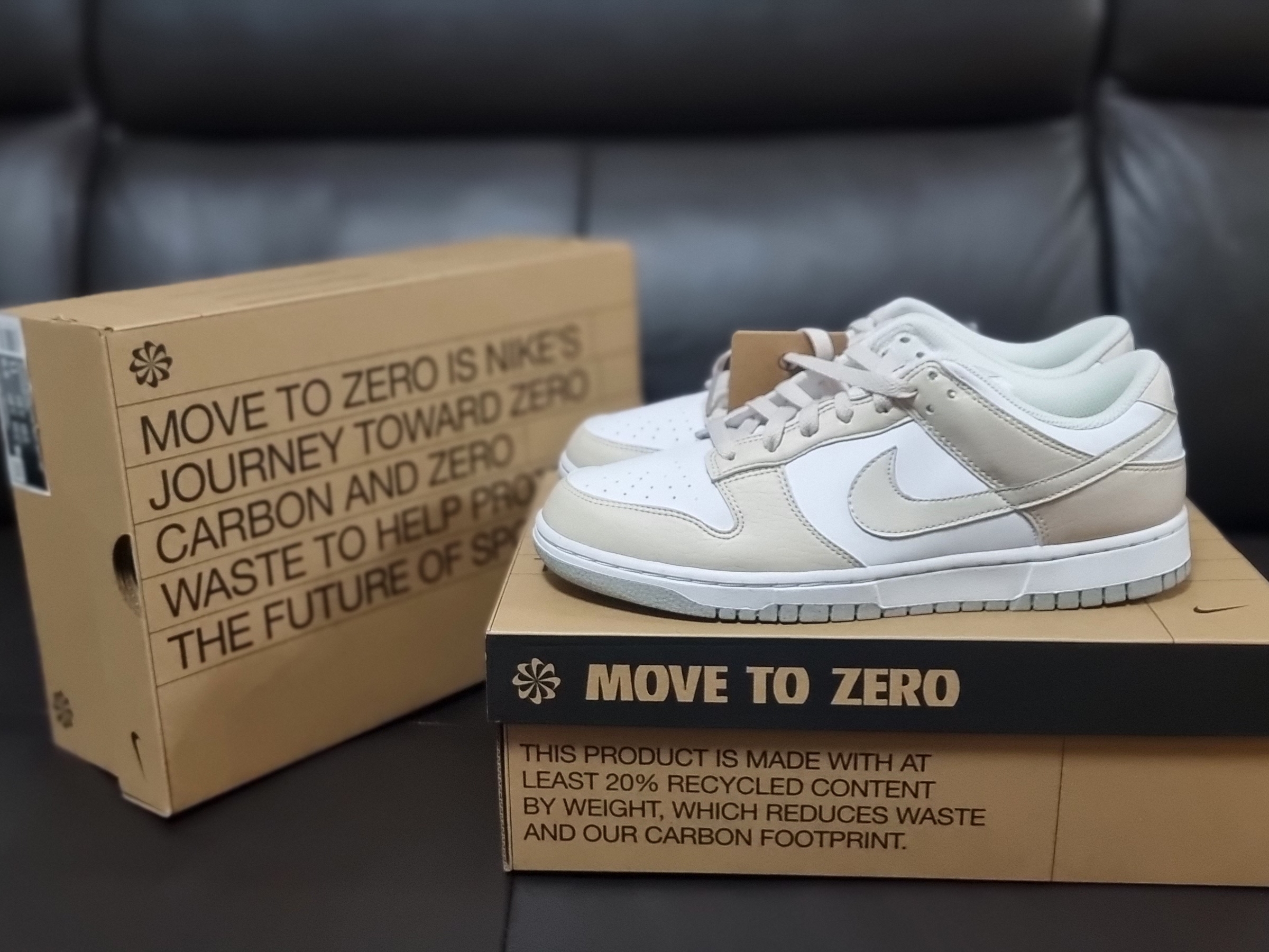 (W) Nike Dunk Low Next Nature Light Orewood Brown 착용 스타일