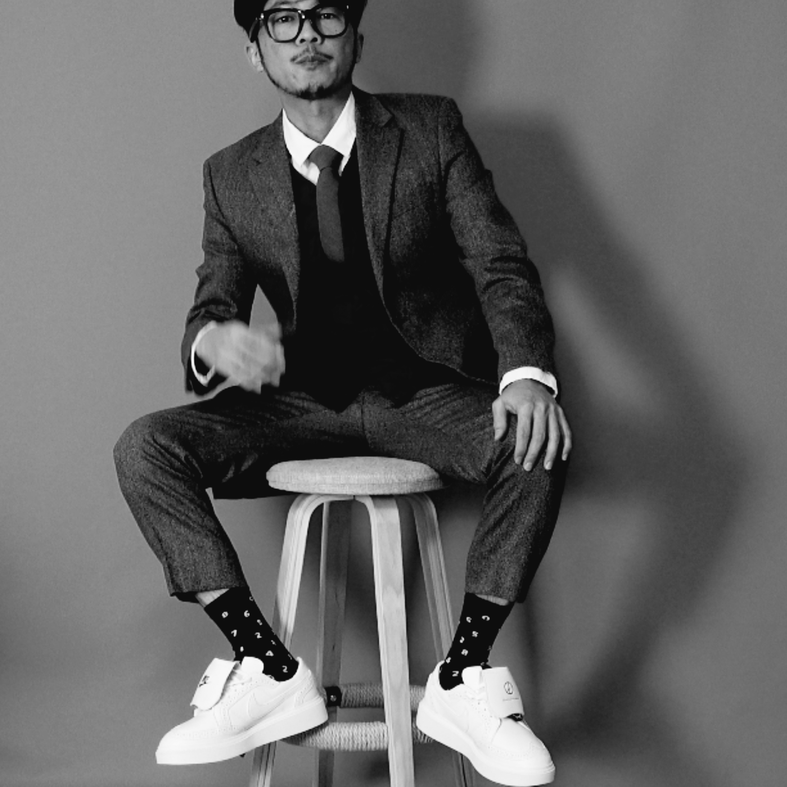 Nike x Peaceminusone Kwondo1 White 착용 스타일