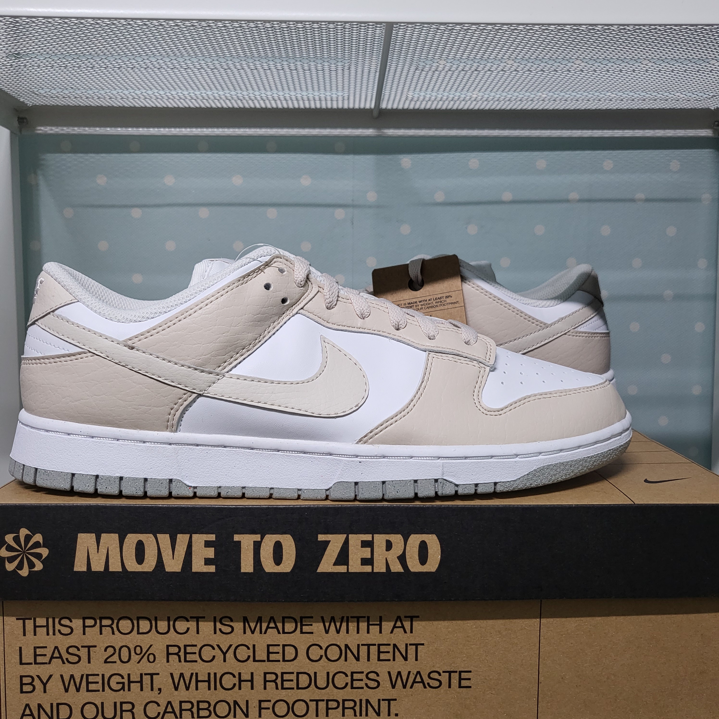(W) Nike Dunk Low Next Nature Light Orewood Brown 착용 스타일 - 1