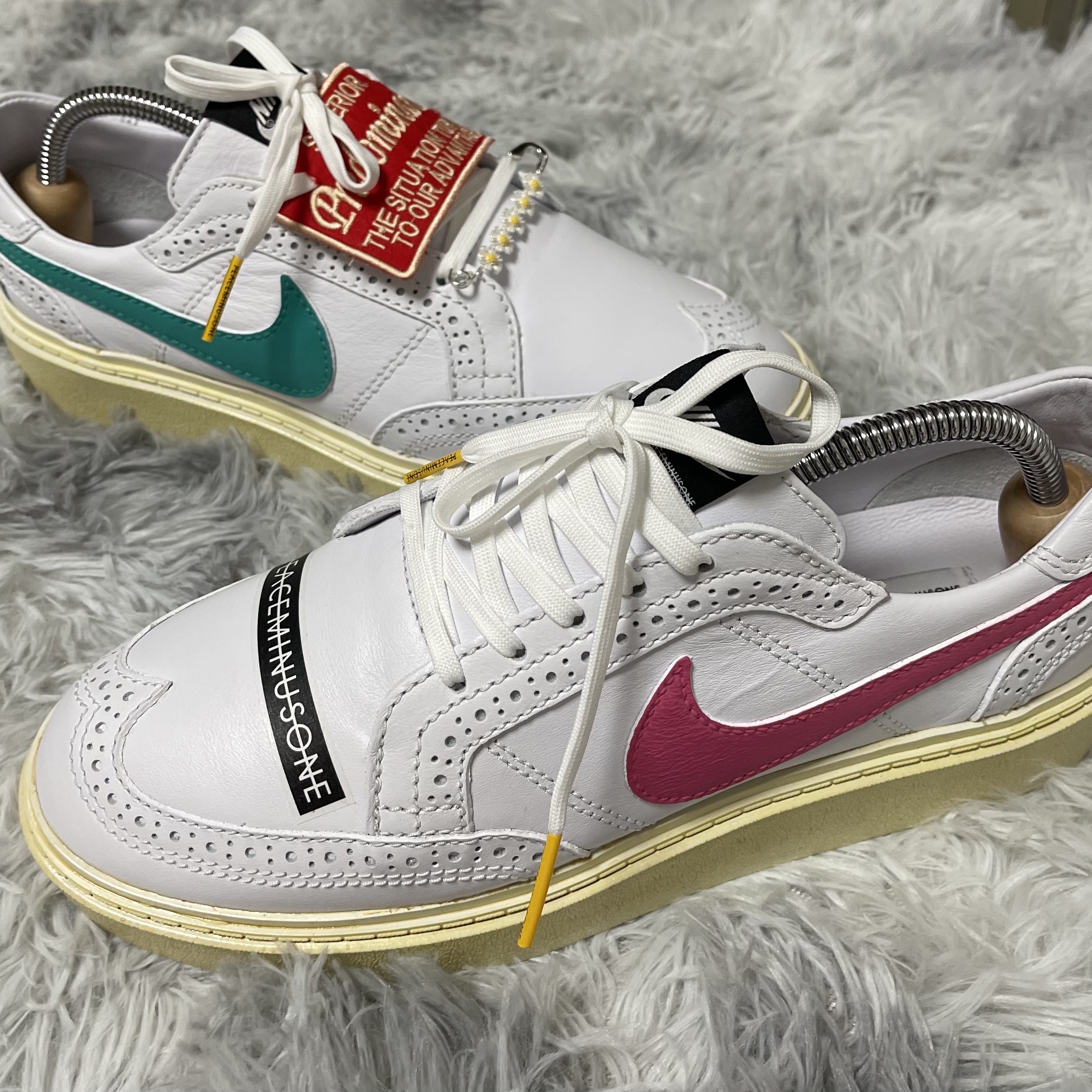 Nike x Peaceminusone Kwondo1 White 착용 스타일 - 2