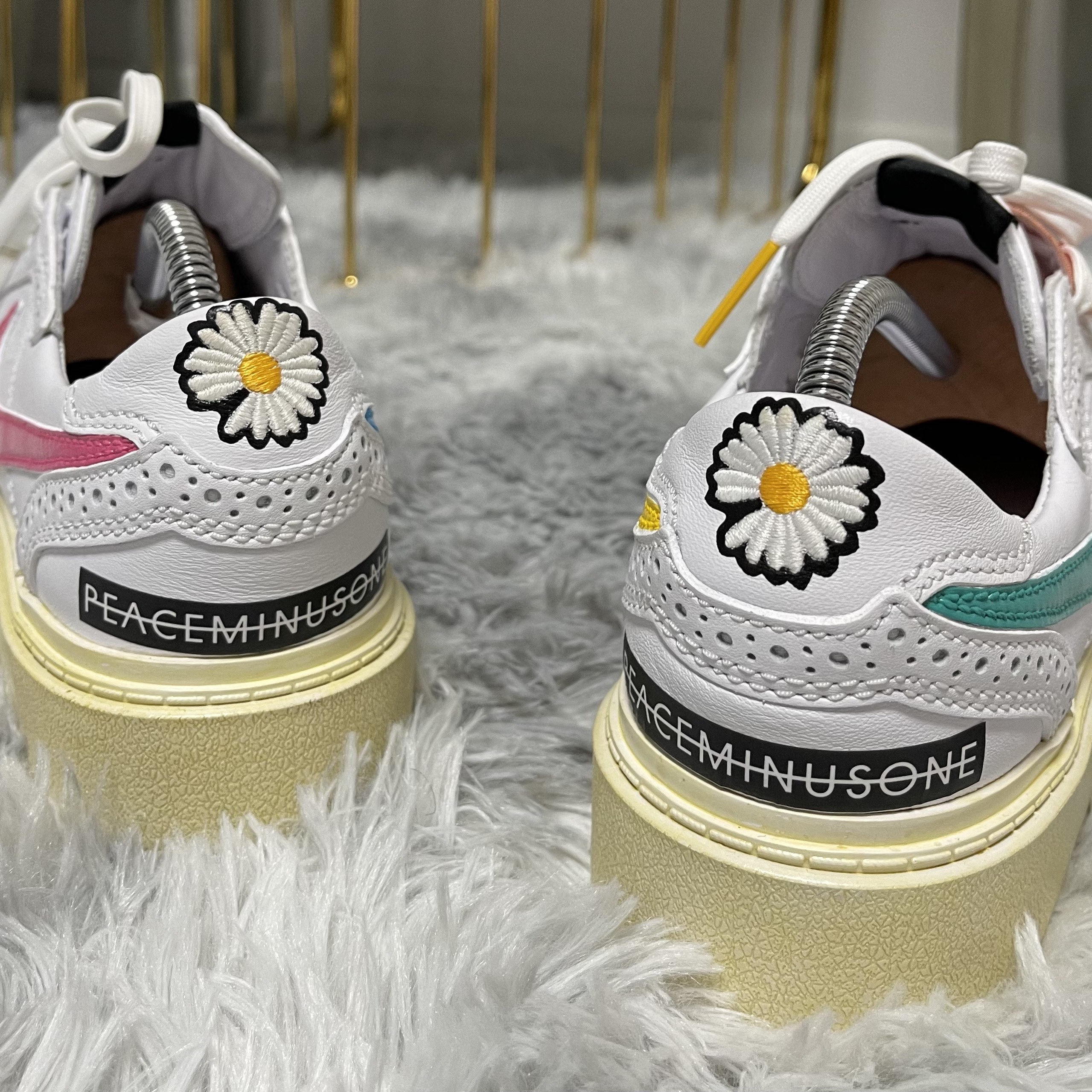 Nike x Peaceminusone Kwondo1 White 착용 스타일 - 3