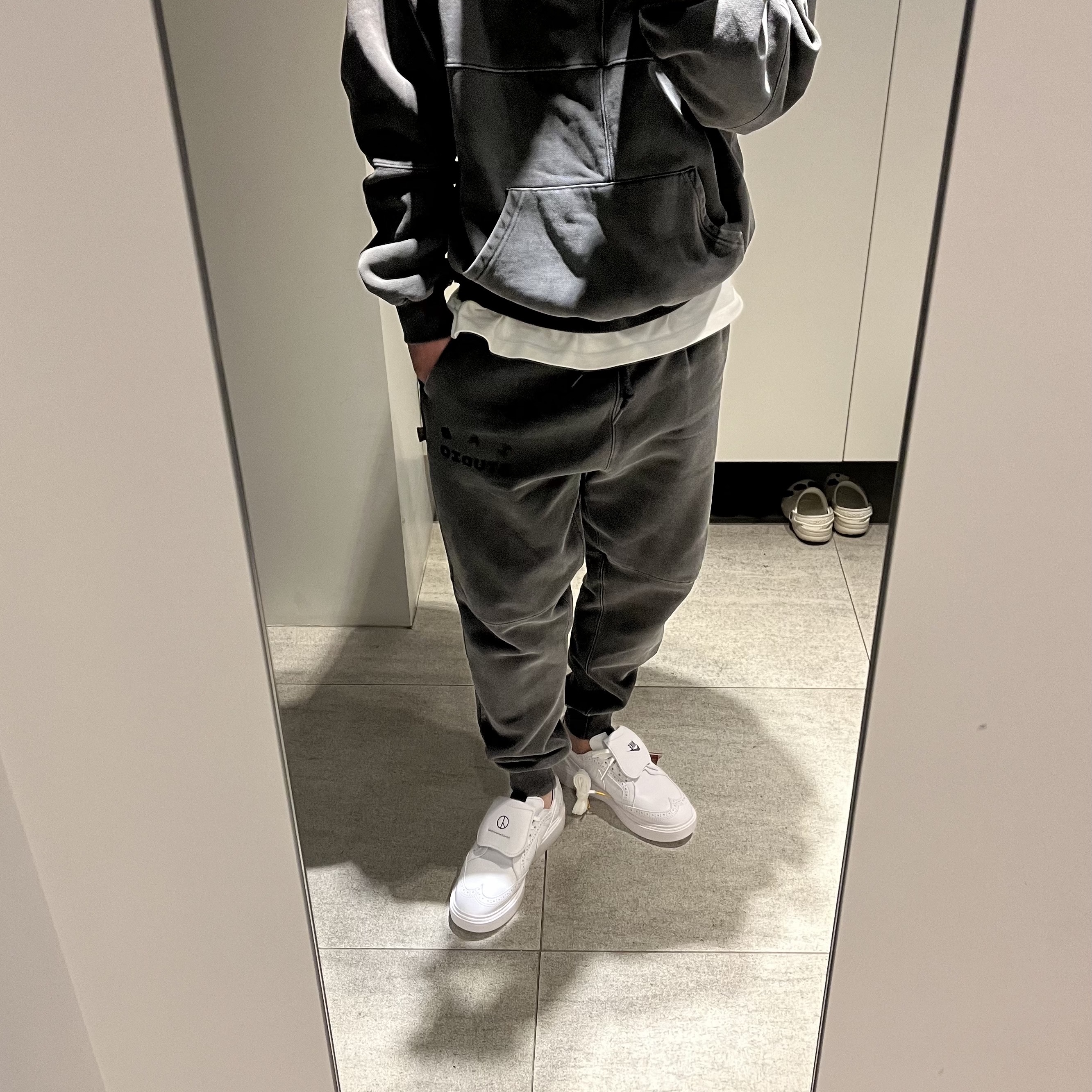 Nike x Peaceminusone Kwondo1 White 착용 스타일 - 2