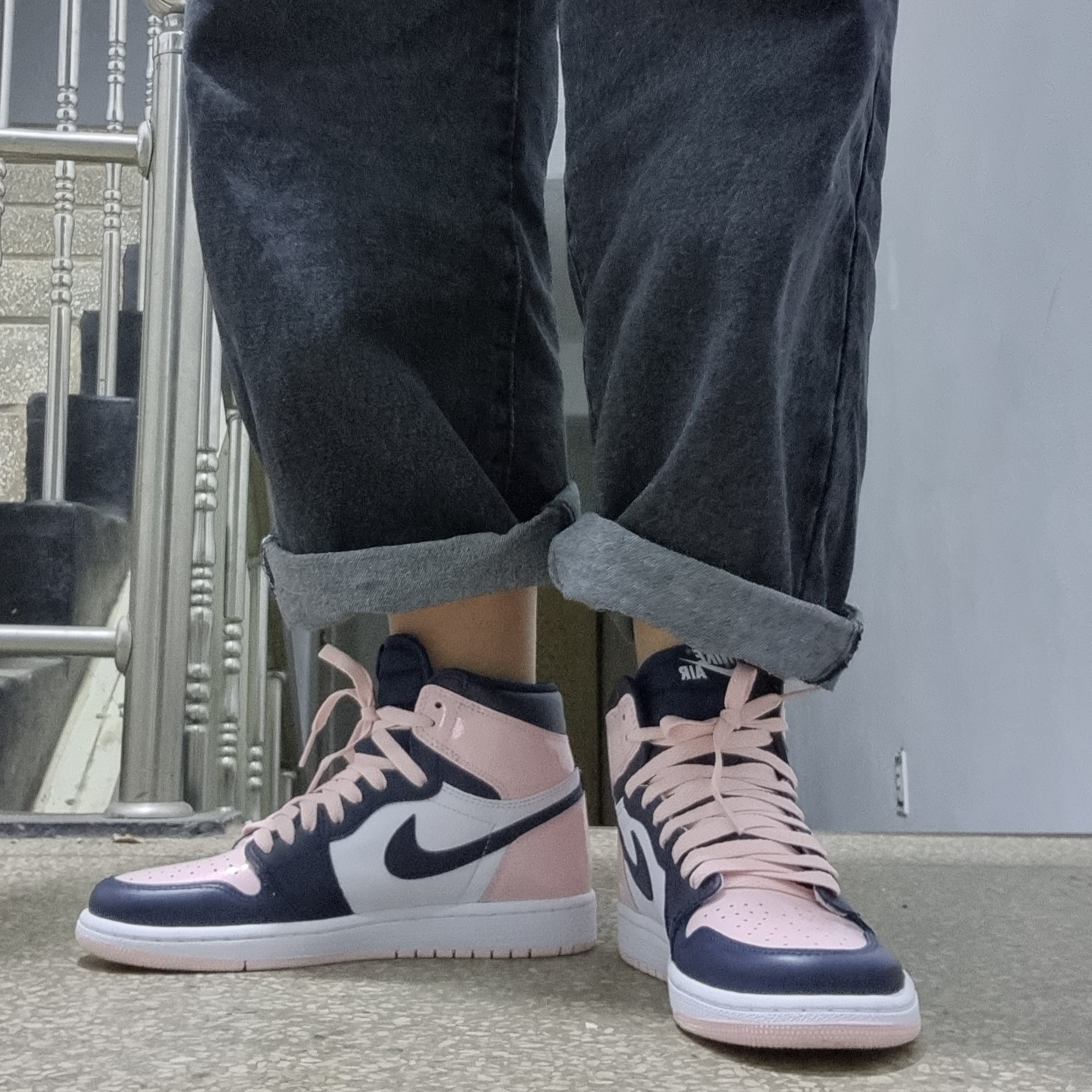 (W) Jordan 1 Retro High OG Atmosphere 착용 스타일