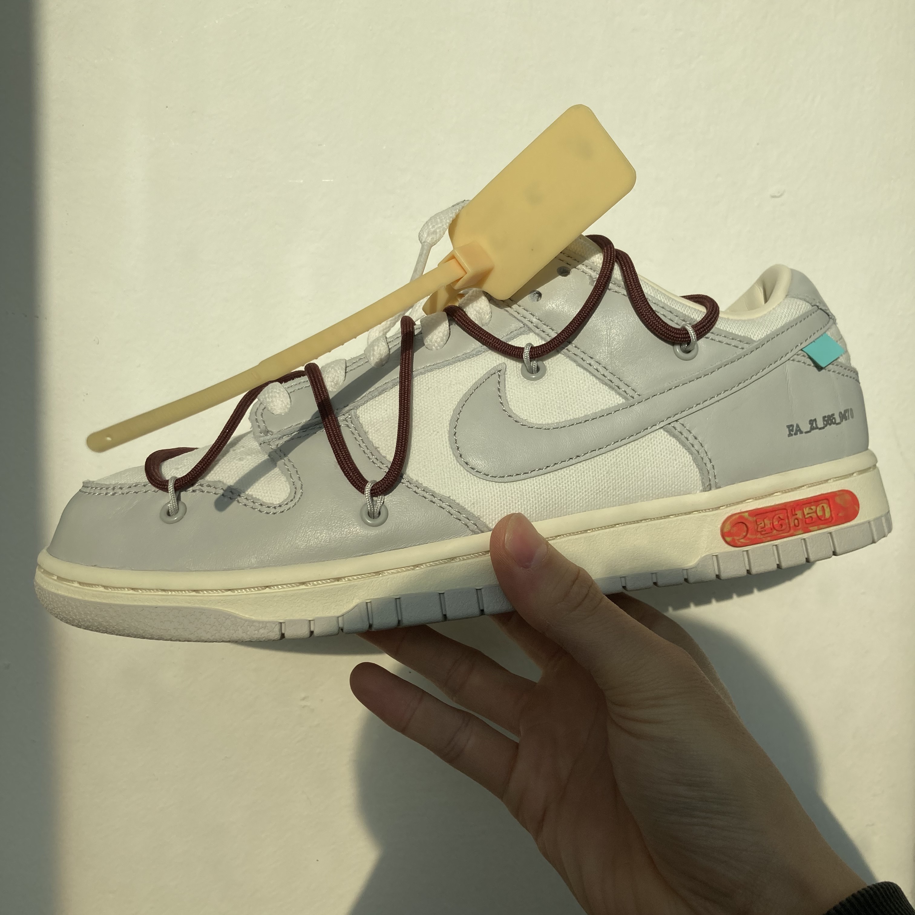 Nike x Off-White Dunk Low The 50 - Lot 46 착용 스타일 - 2