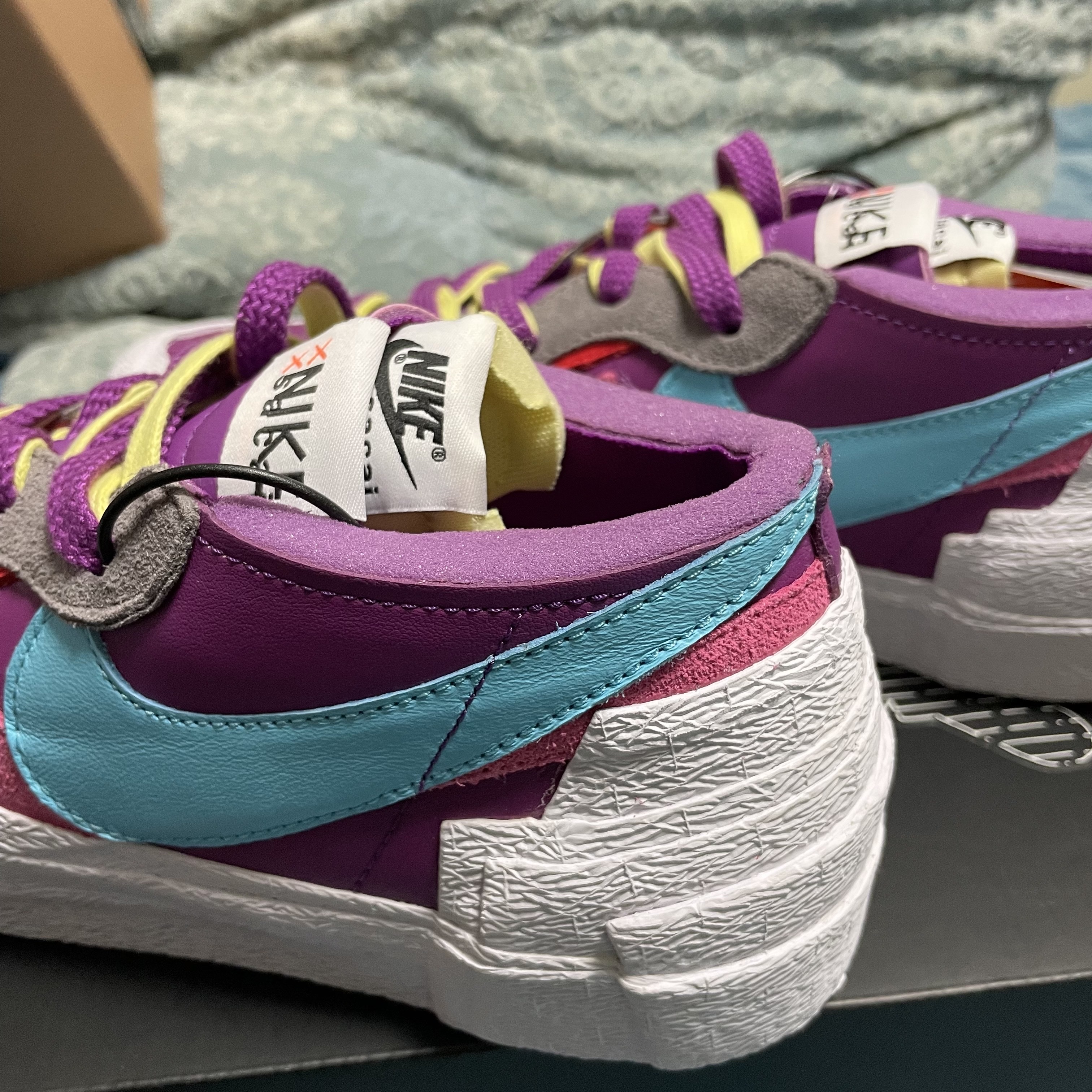 Nike x Sacai x Kaws Blazer Low Purple Dusk 착용 스타일 - 3