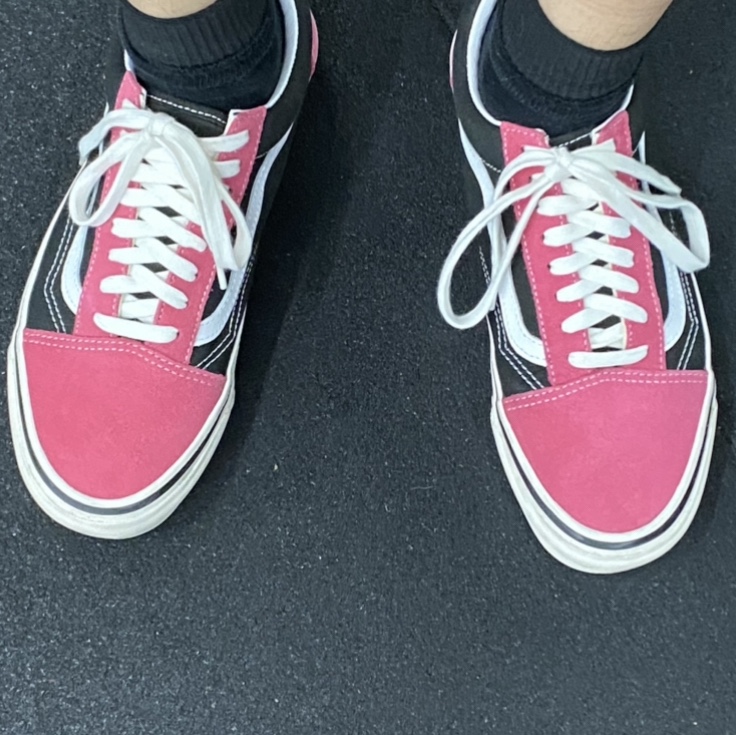 Vans Old Skool 36 DX Anaheim Factory Pink Black 착용 스타일