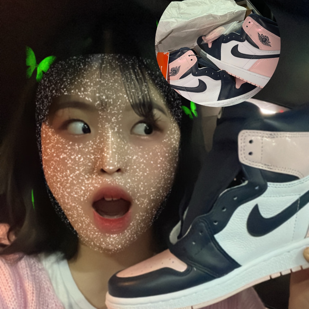(W) Jordan 1 Retro High OG Atmosphere 착용 스타일 - 4