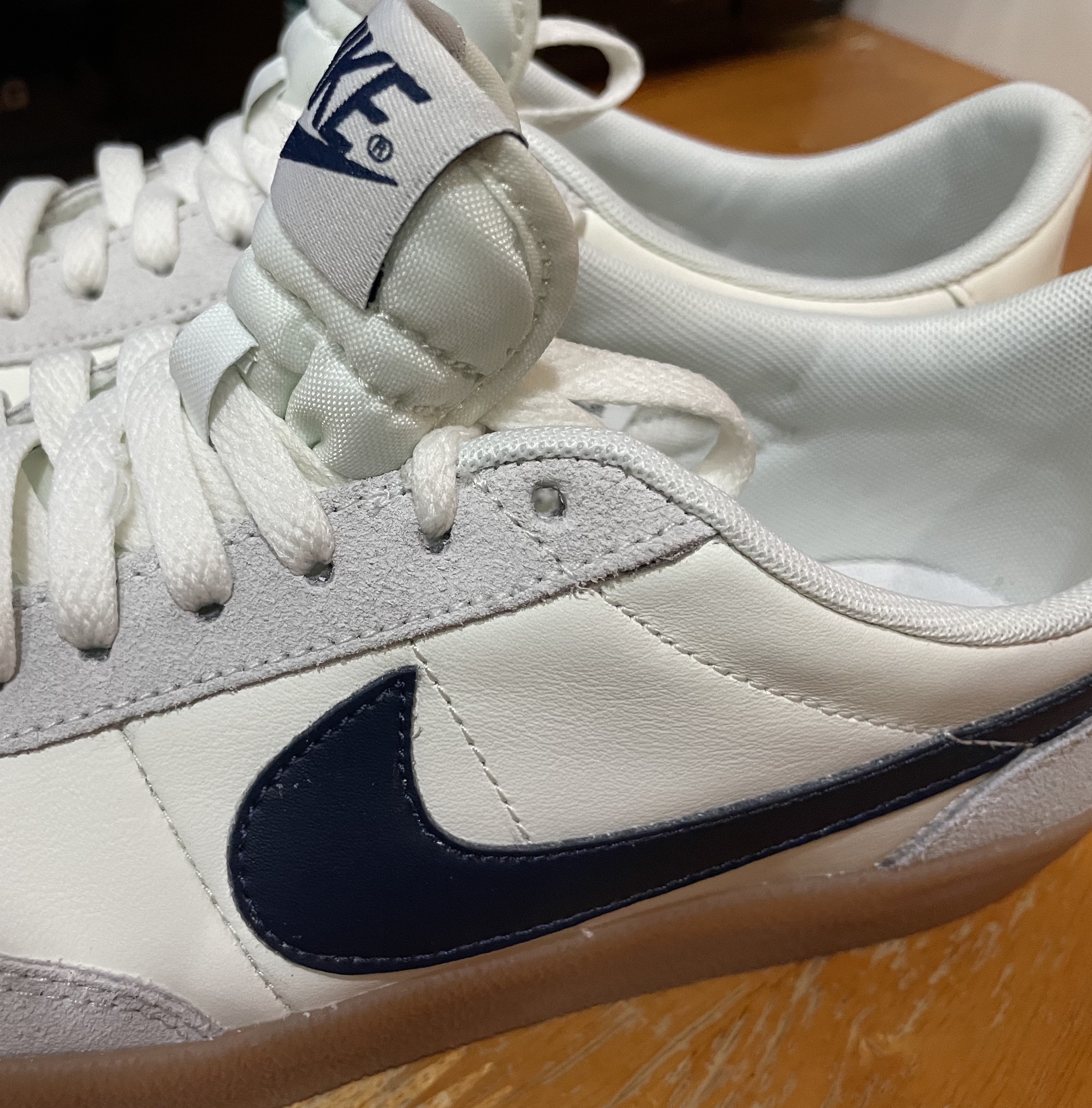 Nike x J.Crew Killshot 2 Sail Midnight Navy 착용 스타일