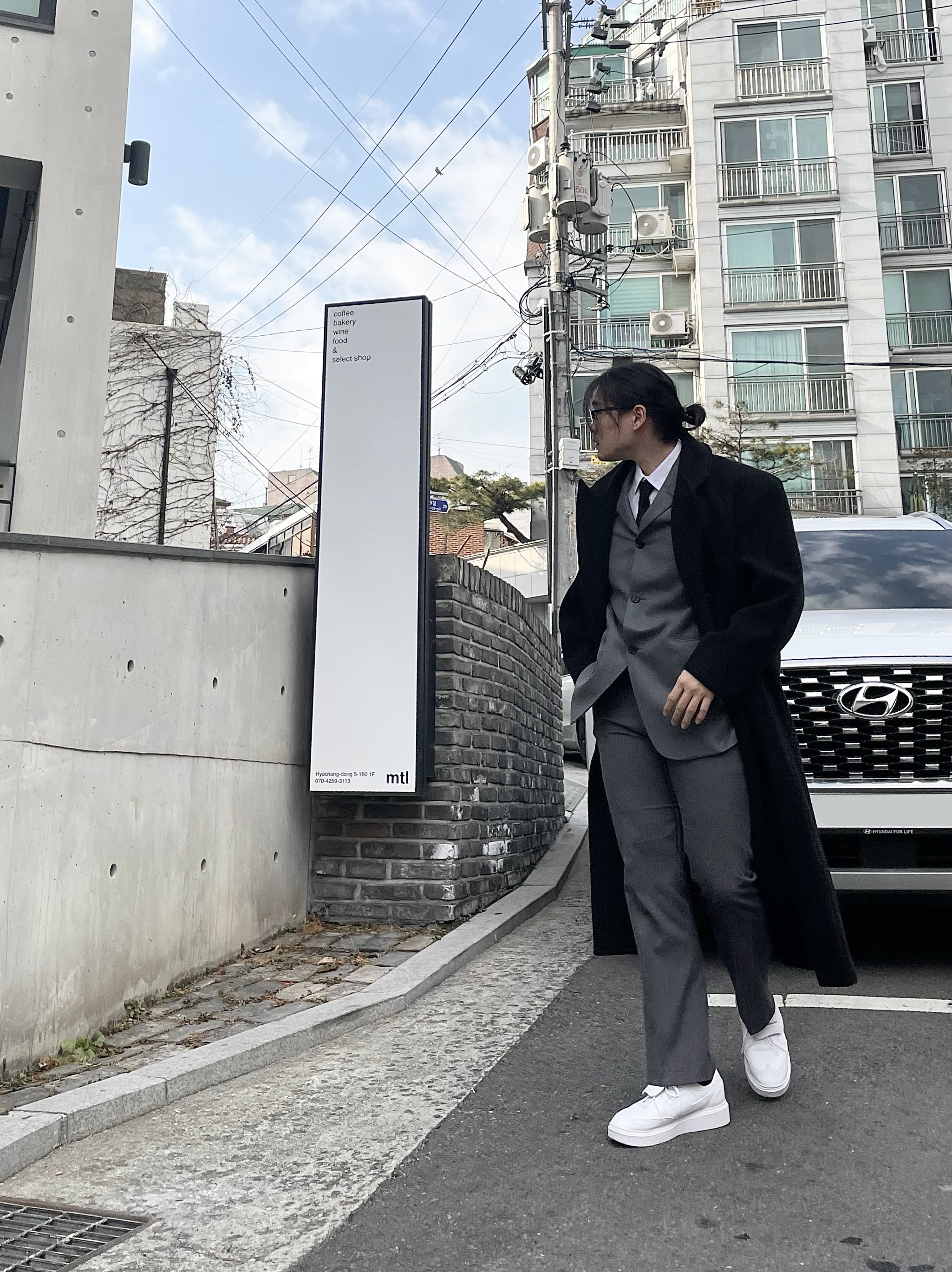 Nike x Peaceminusone Kwondo1 White 착용 스타일 - 5