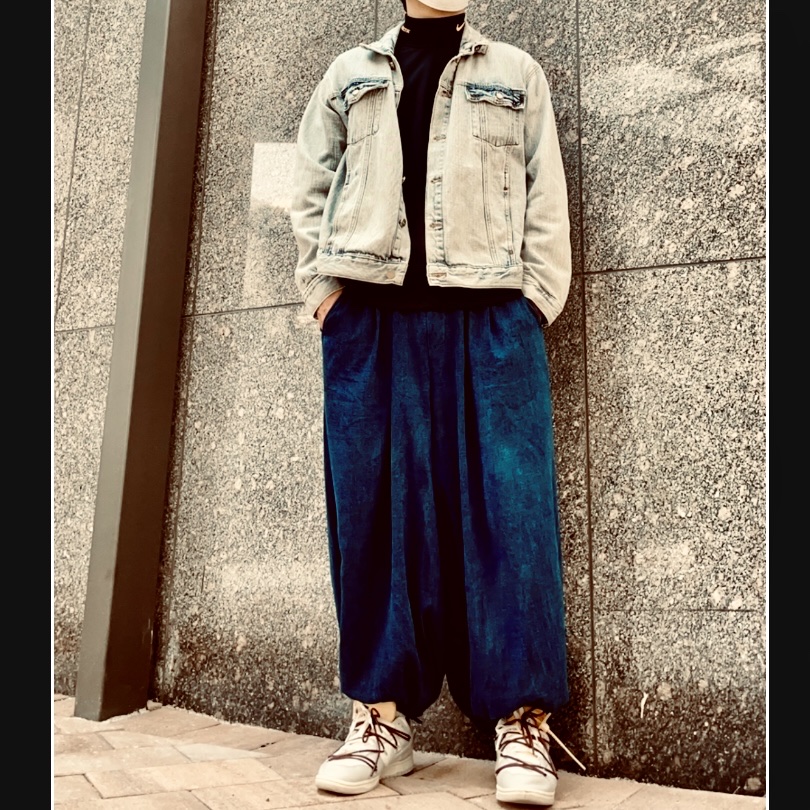 Nike x Off-White Dunk Low The 50 - Lot 46, Essentials Denim Trucker Jacket Light Indigo - 20FW 착용 스타일