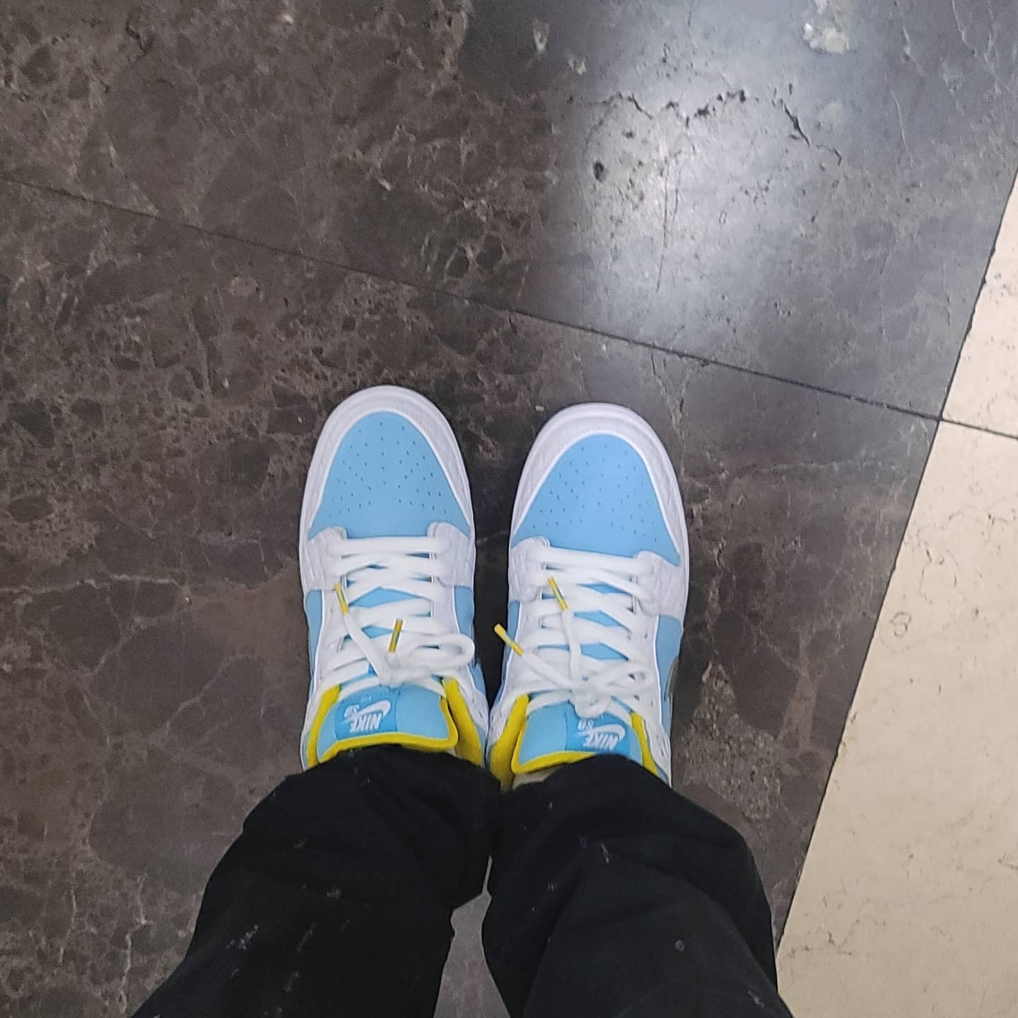 Nike x FTC SB Dunk Low Pro QS Lagoon Pulse 착용 스타일 - 1
