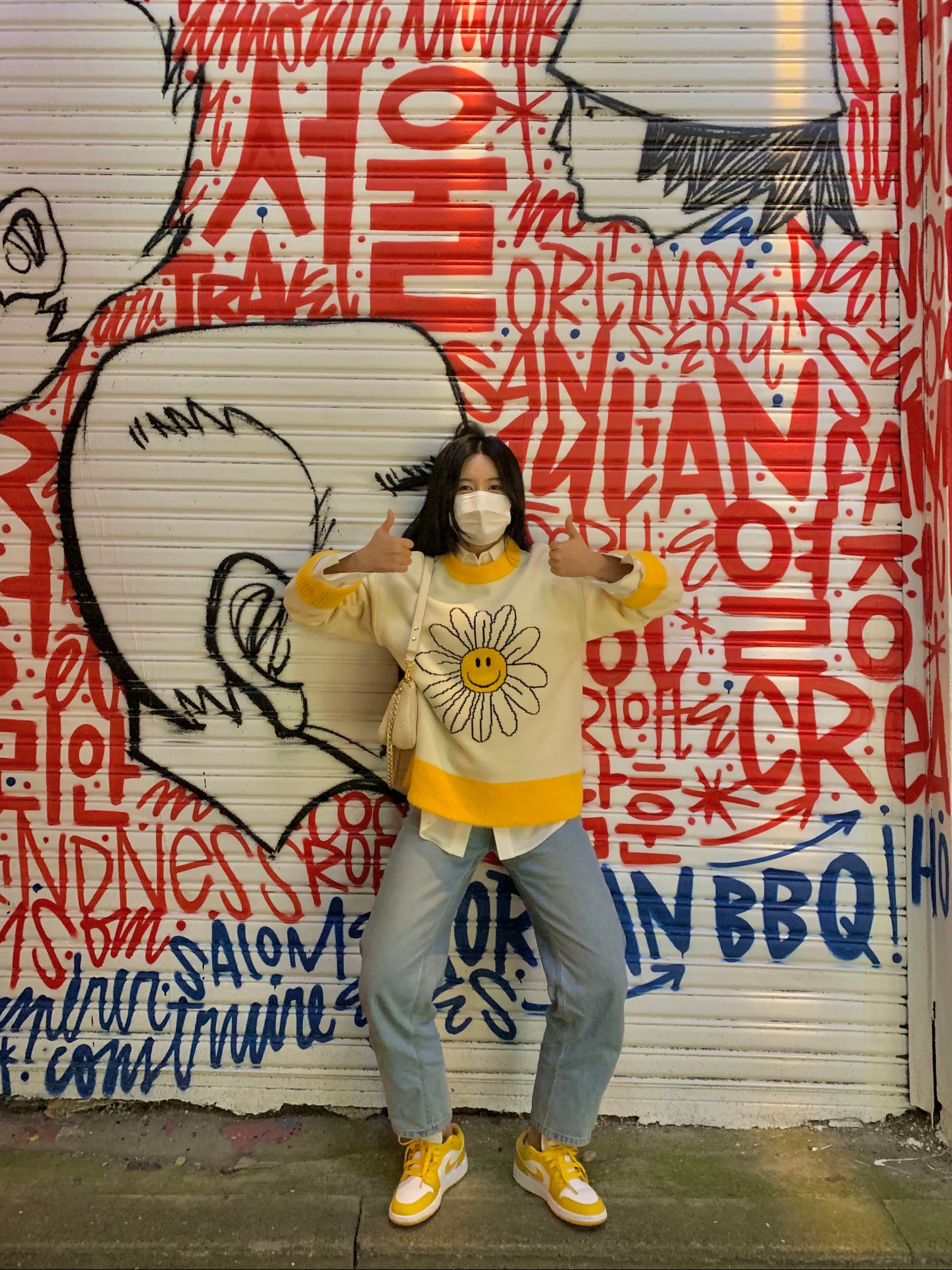 (GS) Jordan 1 Low Pollen 착용 스타일 - 2