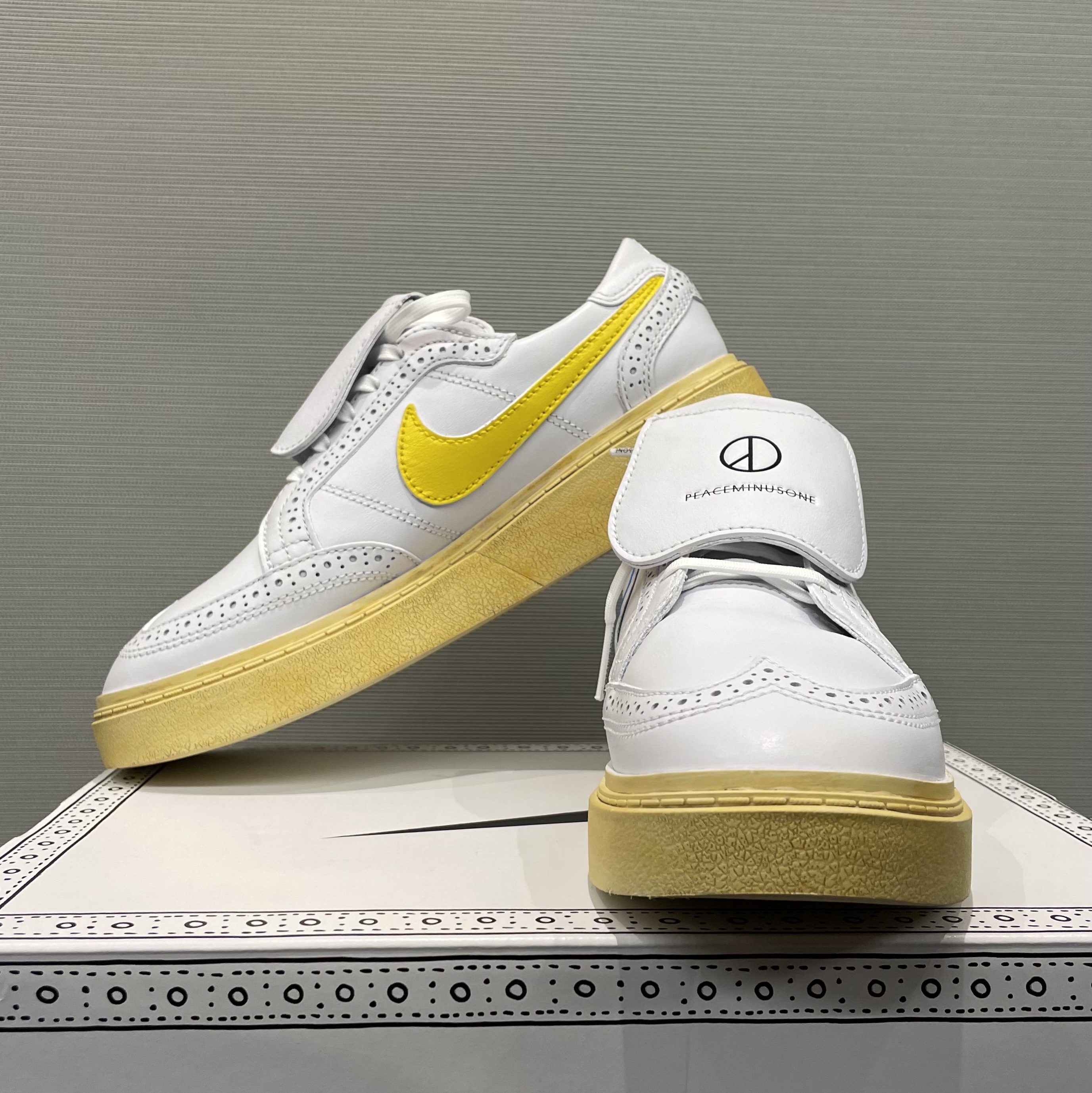 Nike x Peaceminusone Kwondo1 White 착용 스타일 - 3