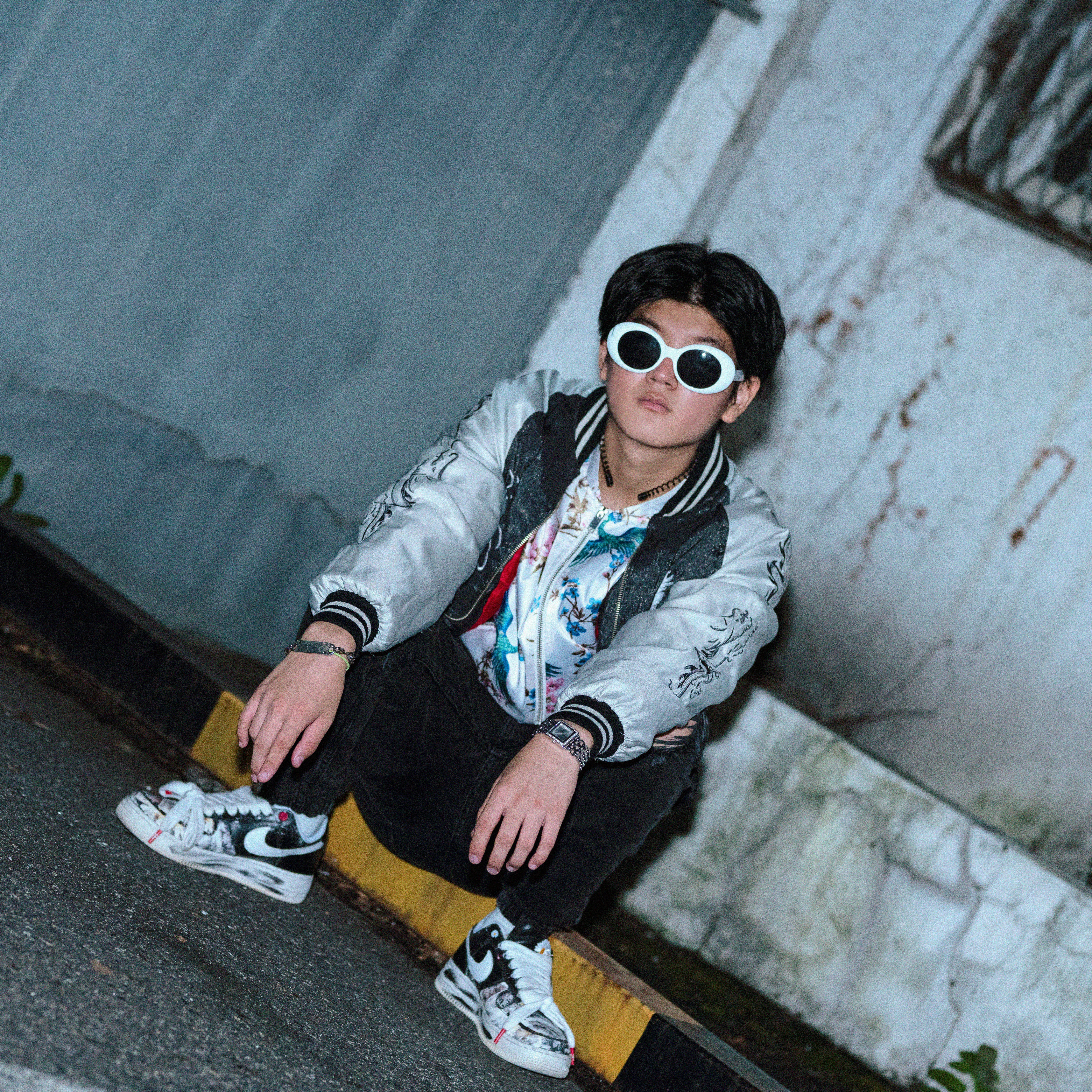 Nike x Peaceminusone Air Force 1 Low Para-Noise 착용 스타일