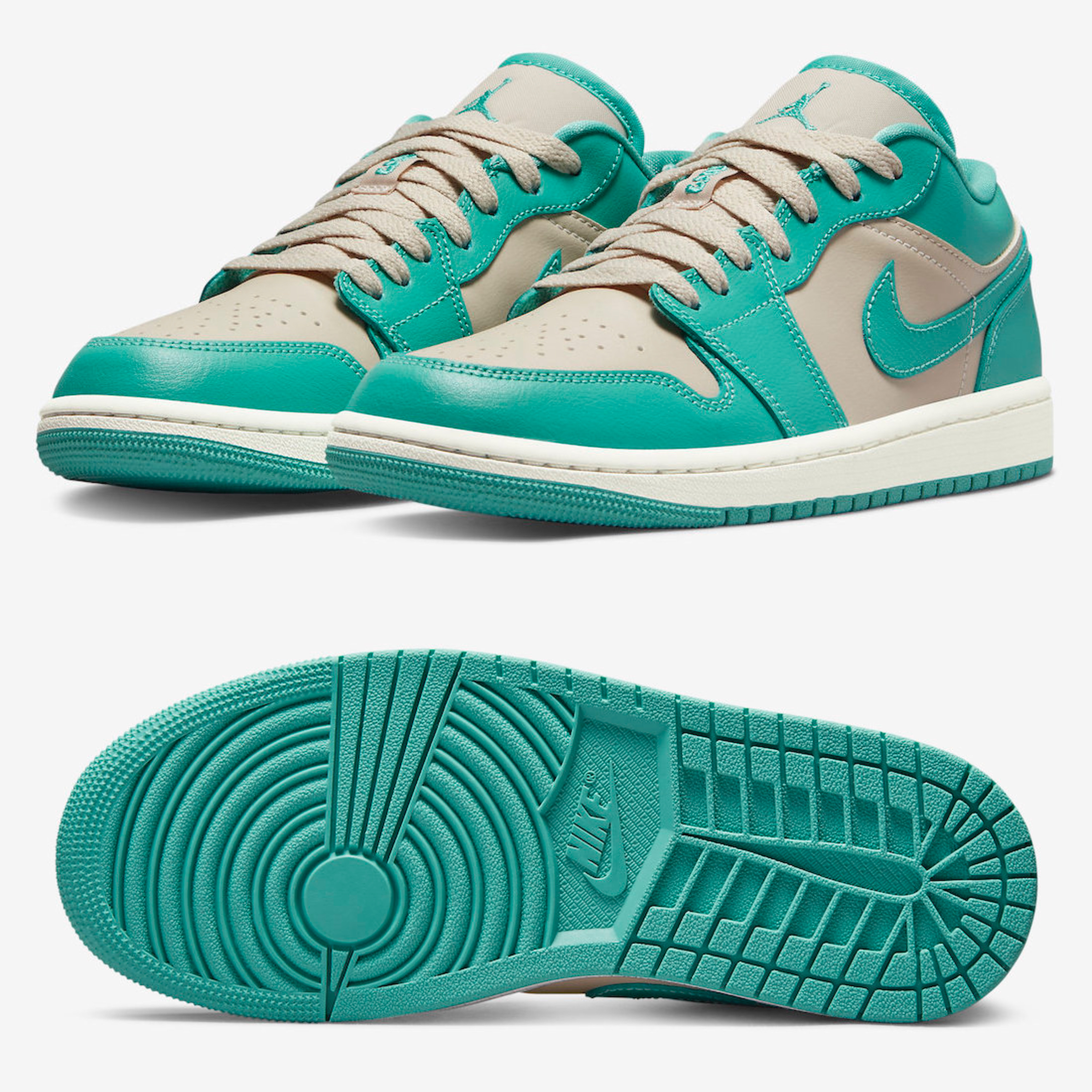 (W) Jordan 1 Low Sanddrift Washed Teal 착용 스타일 - 2