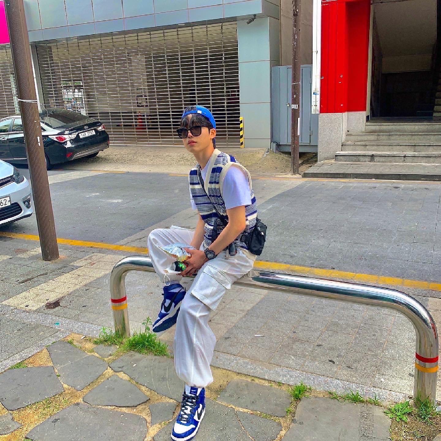 Nike x Ambush Dunk High Deep Royal Blue 착용 스타일