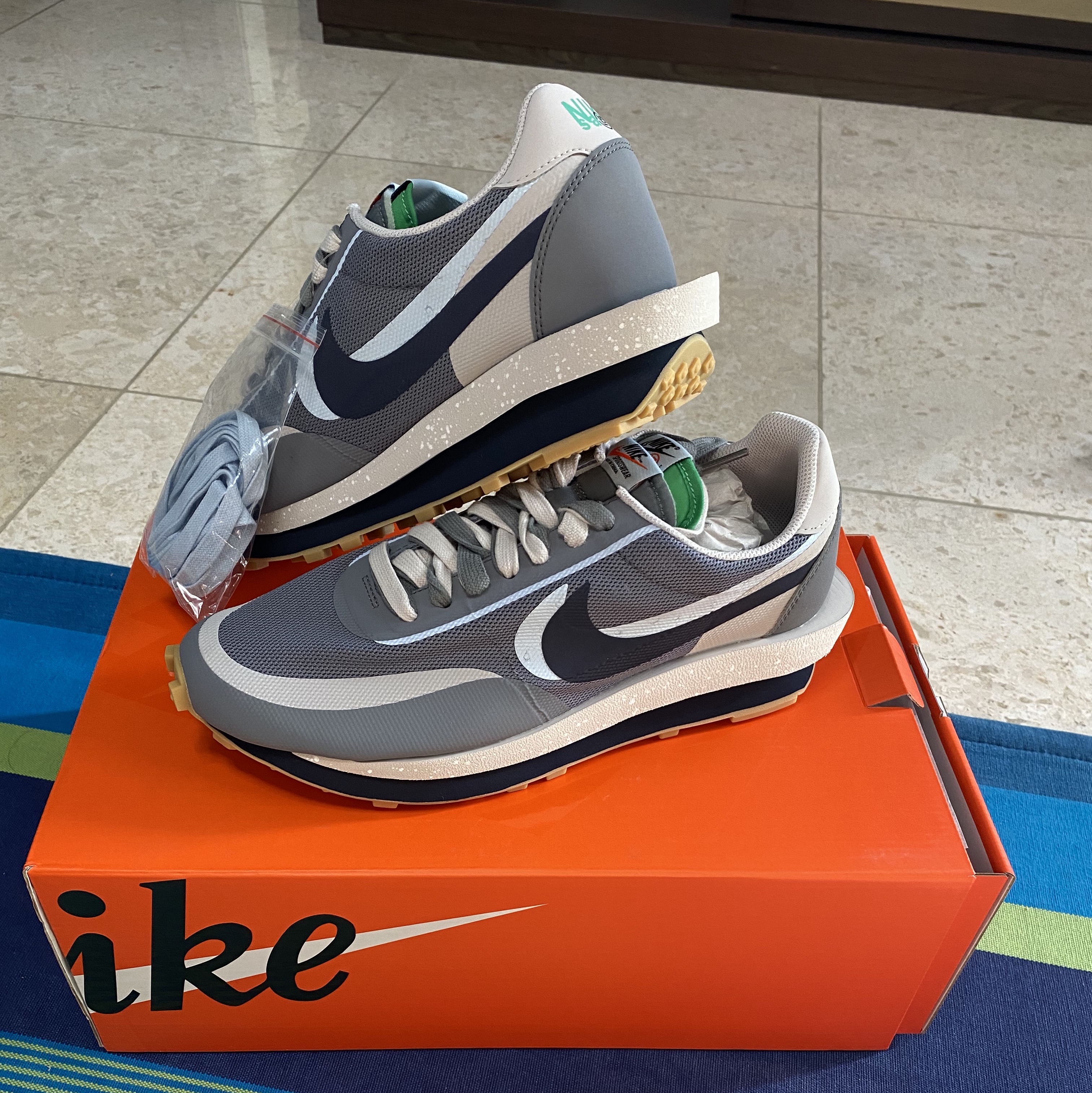 Nike x Sacai x Clot LDWaffle Cool Grey 착용 스타일
