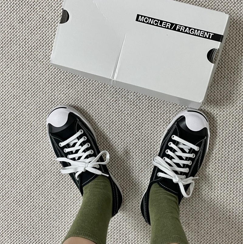 Converse x Moncler x Fragment Jack Purcell Fraylor II Black 착용 스타일 - 2