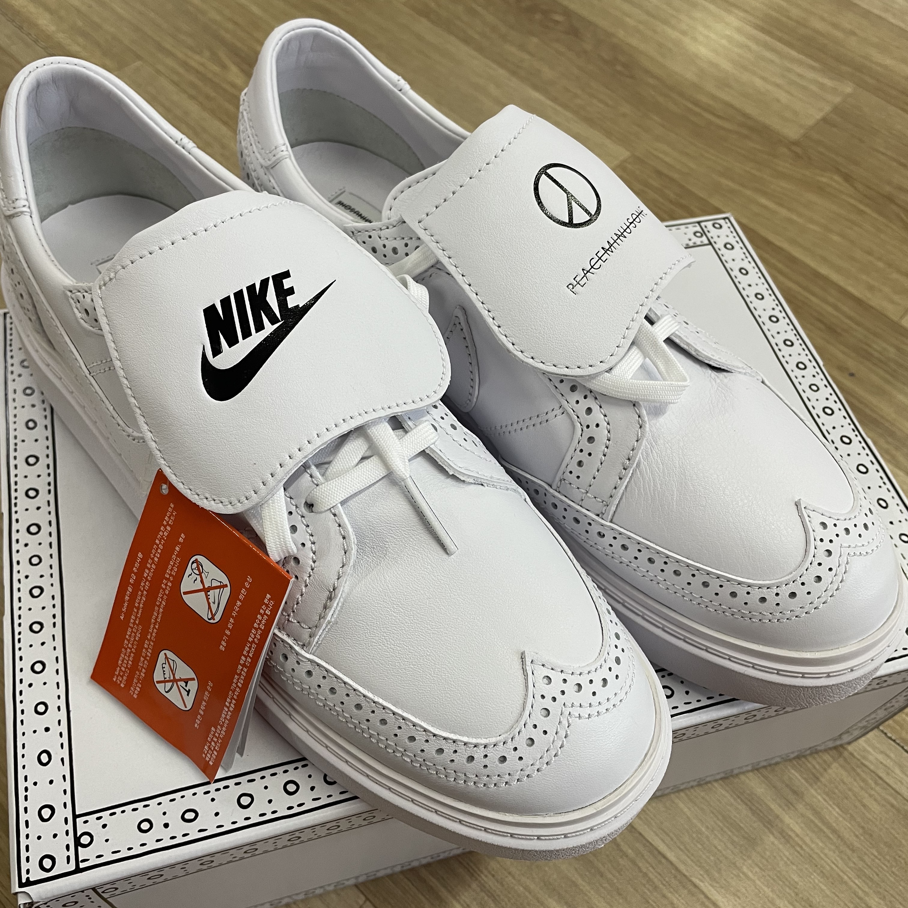 Nike x Peaceminusone Kwondo1 White 착용 스타일
