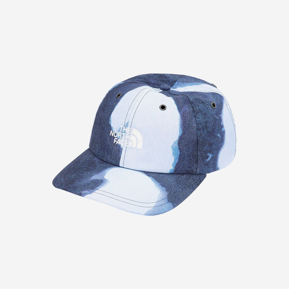 Supreme x The North Face Bleached Denim Print 6-Panel Indigo - 21FW 상세 이미지 1