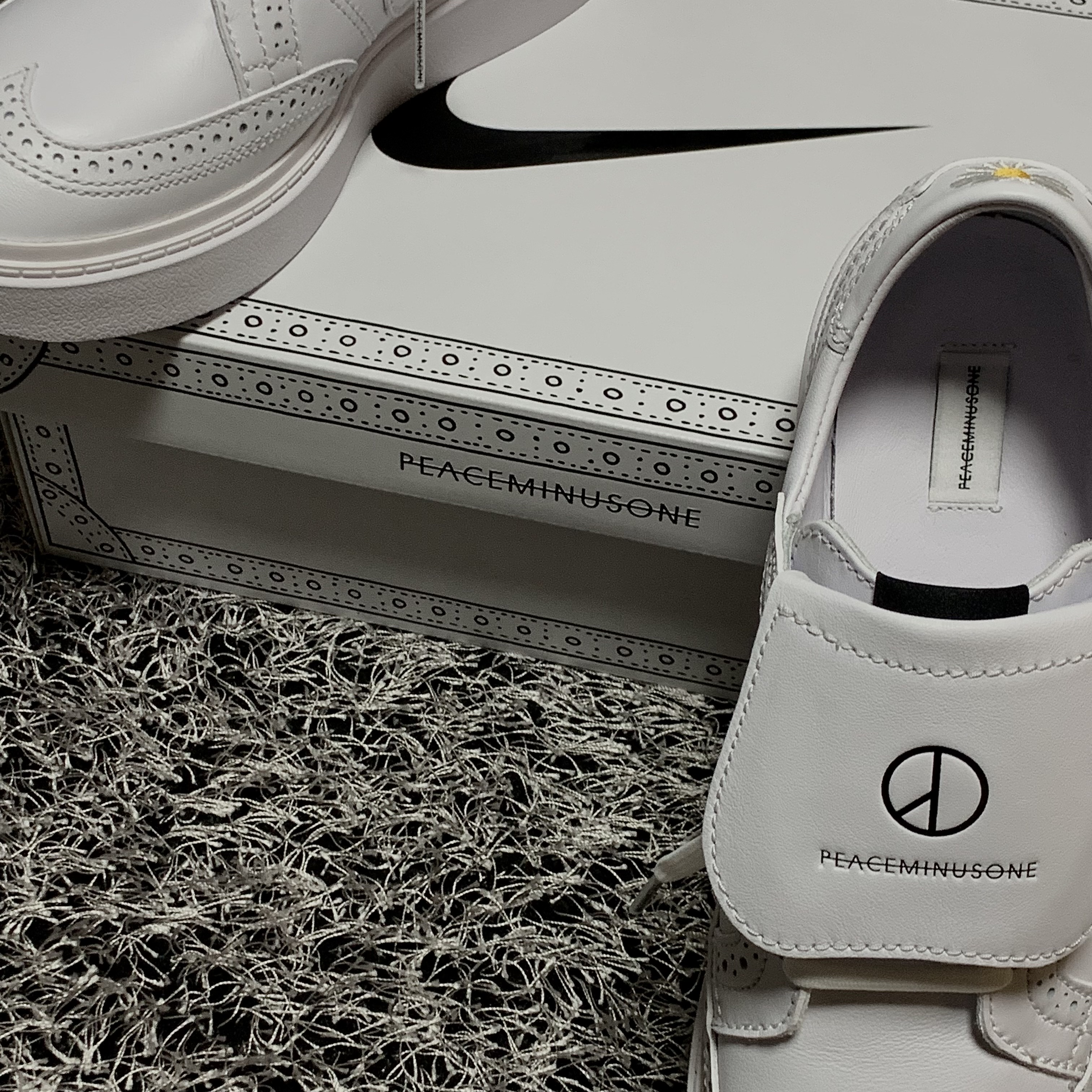 Nike x Peaceminusone Kwondo1 White 착용 스타일