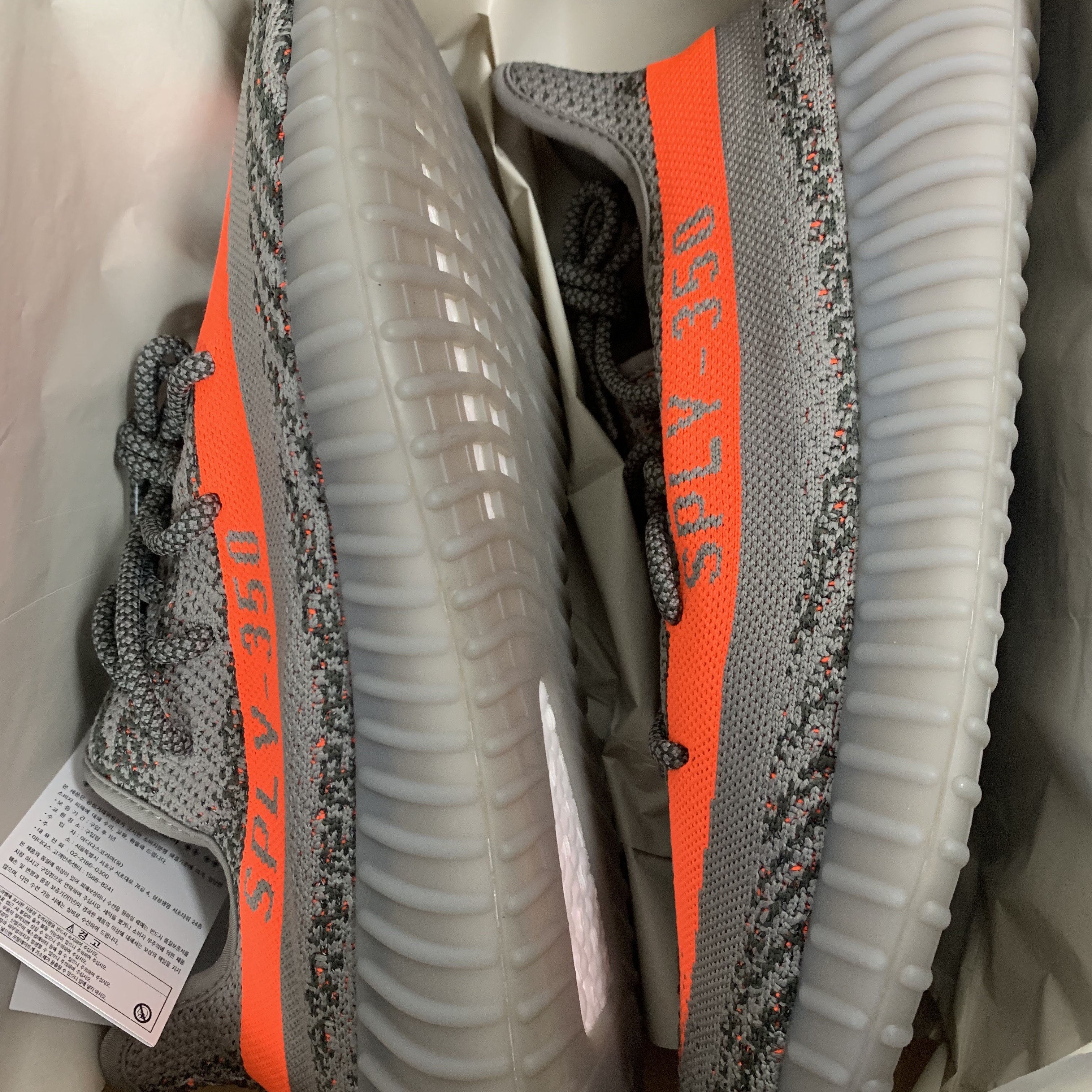 Adidas Yeezy Boost 350 V2 Beluga - Reflective 착용 스타일 - 1