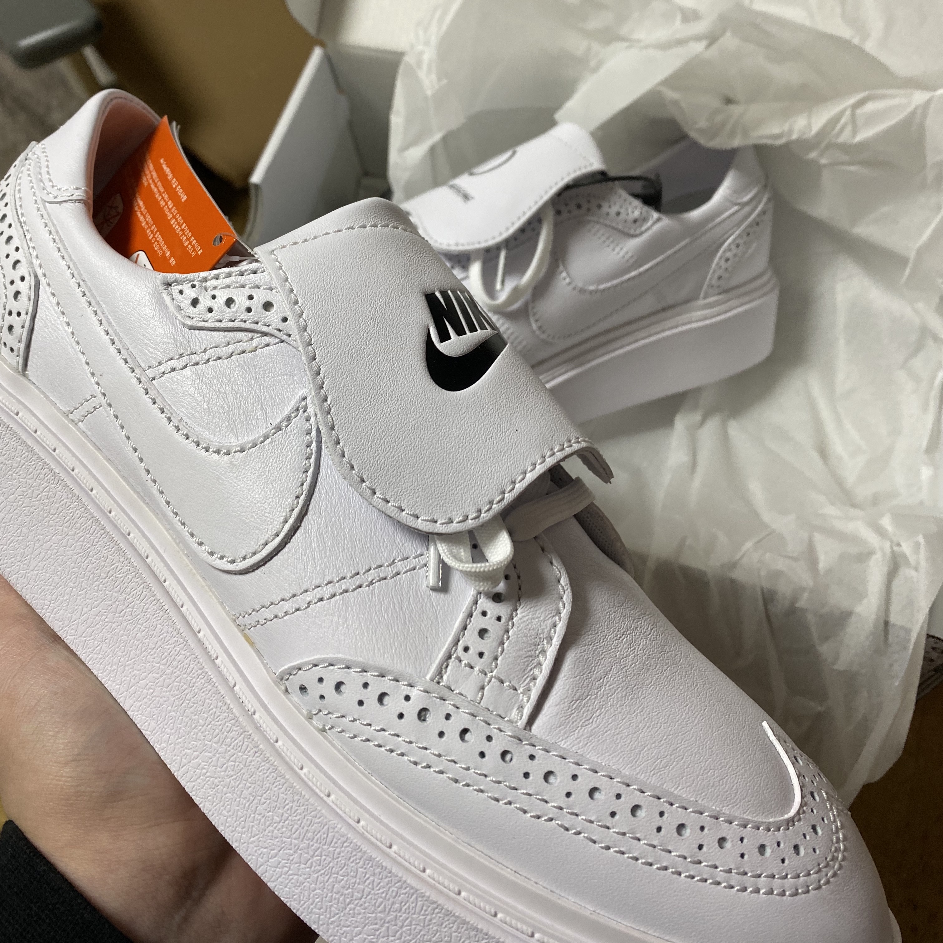 Nike x Peaceminusone Kwondo1 White 착용 스타일 - 1