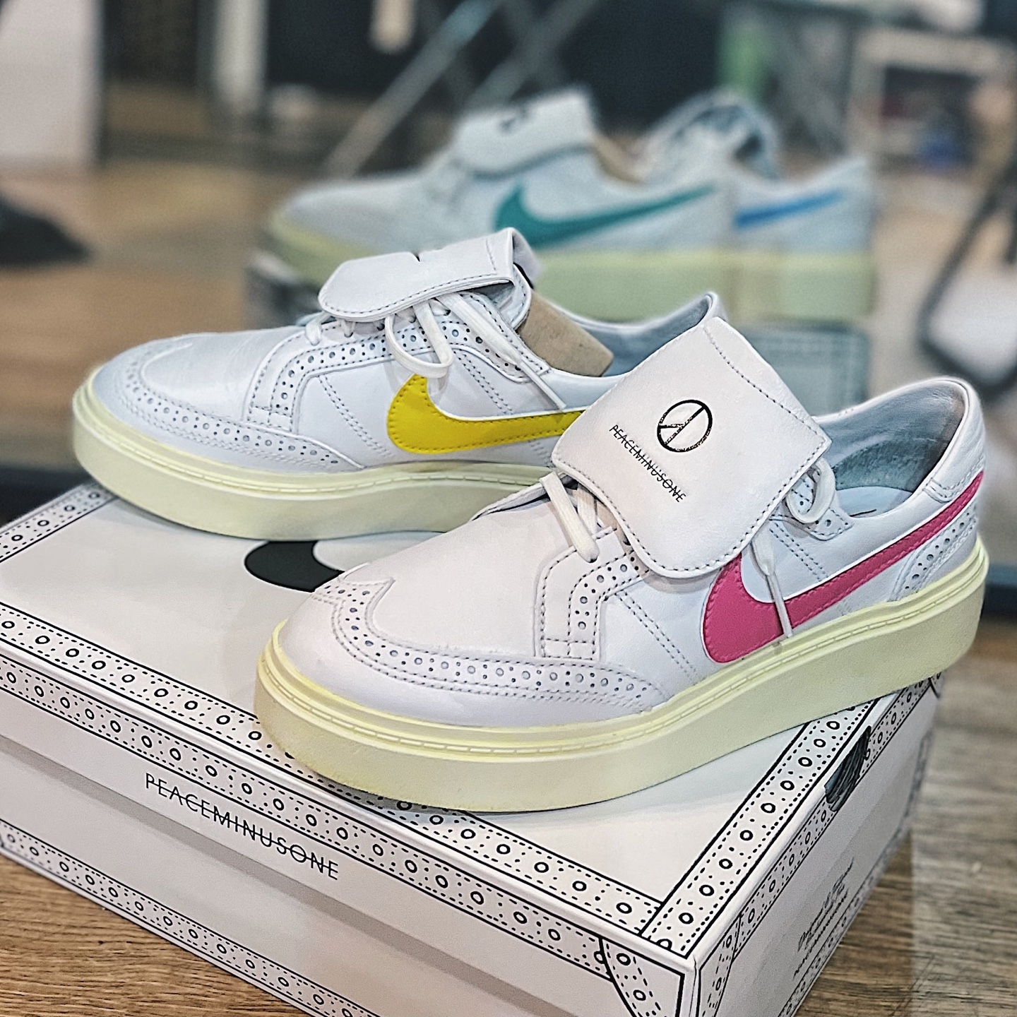 Nike x Peaceminusone Kwondo1 White 착용 스타일