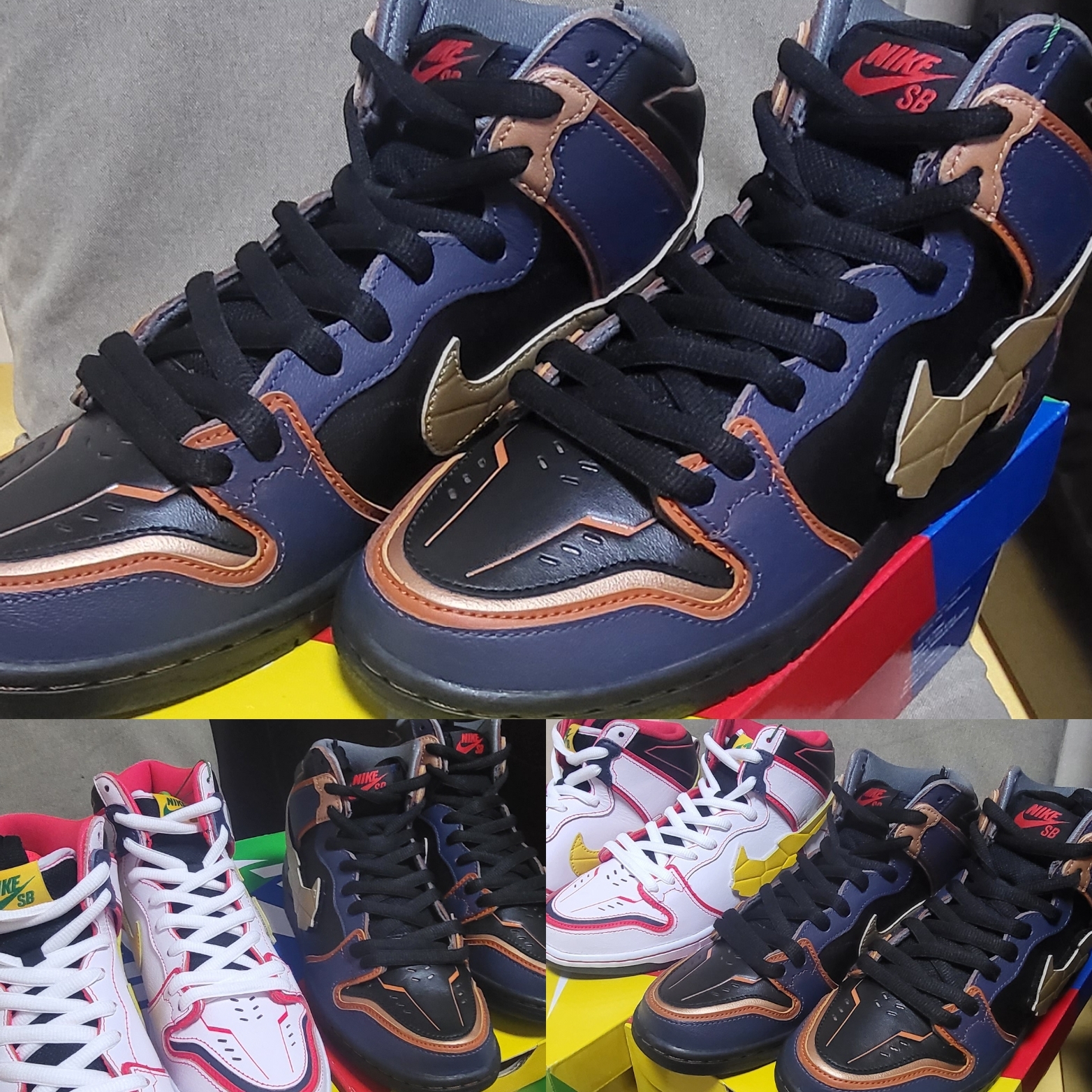 Nike x Gundam SB Dunk High Pro QS Unicorn RX-0, Nike x Gundam SB Dunk High Pro QS Unicorn Banshee 착용 스타일