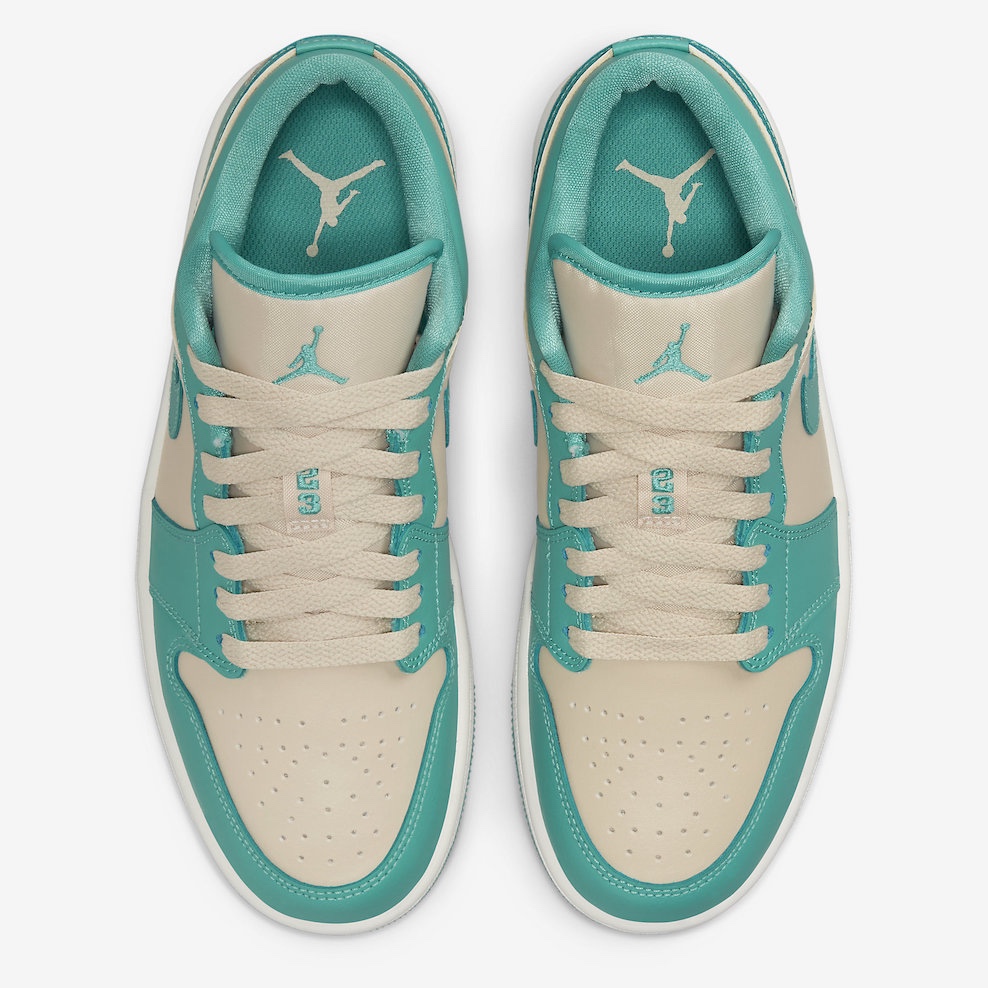 (W) Jordan 1 Low Sanddrift Washed Teal 착용 스타일 - 4