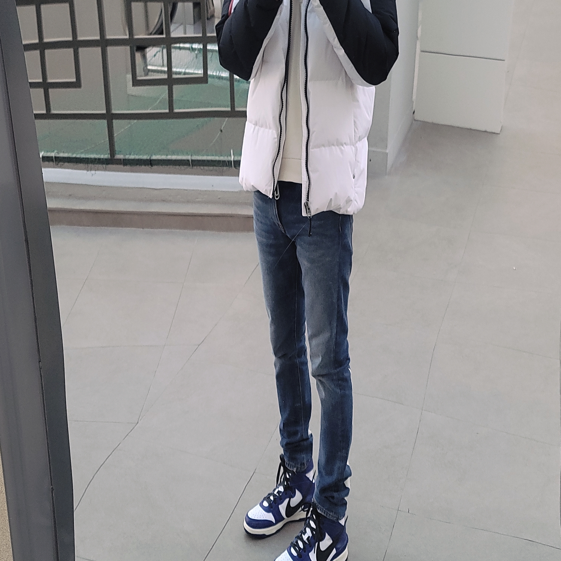 Nike x Ambush Dunk High Deep Royal Blue 착용 스타일