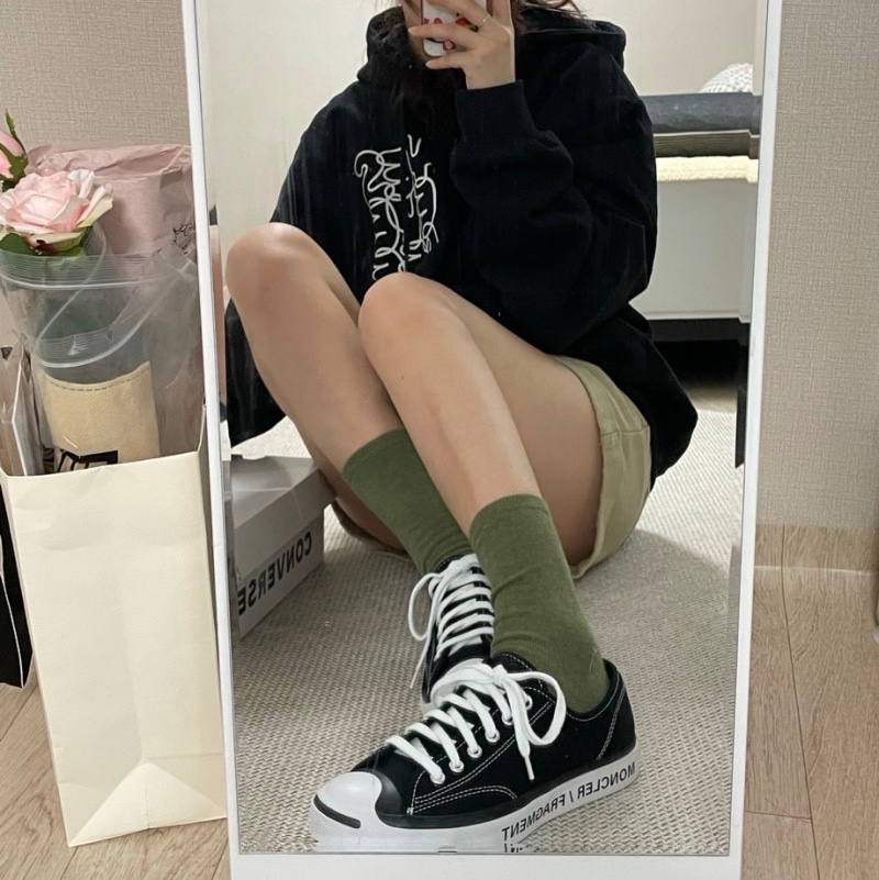 Converse x Moncler x Fragment Jack Purcell Fraylor II Black 착용 스타일 - 1