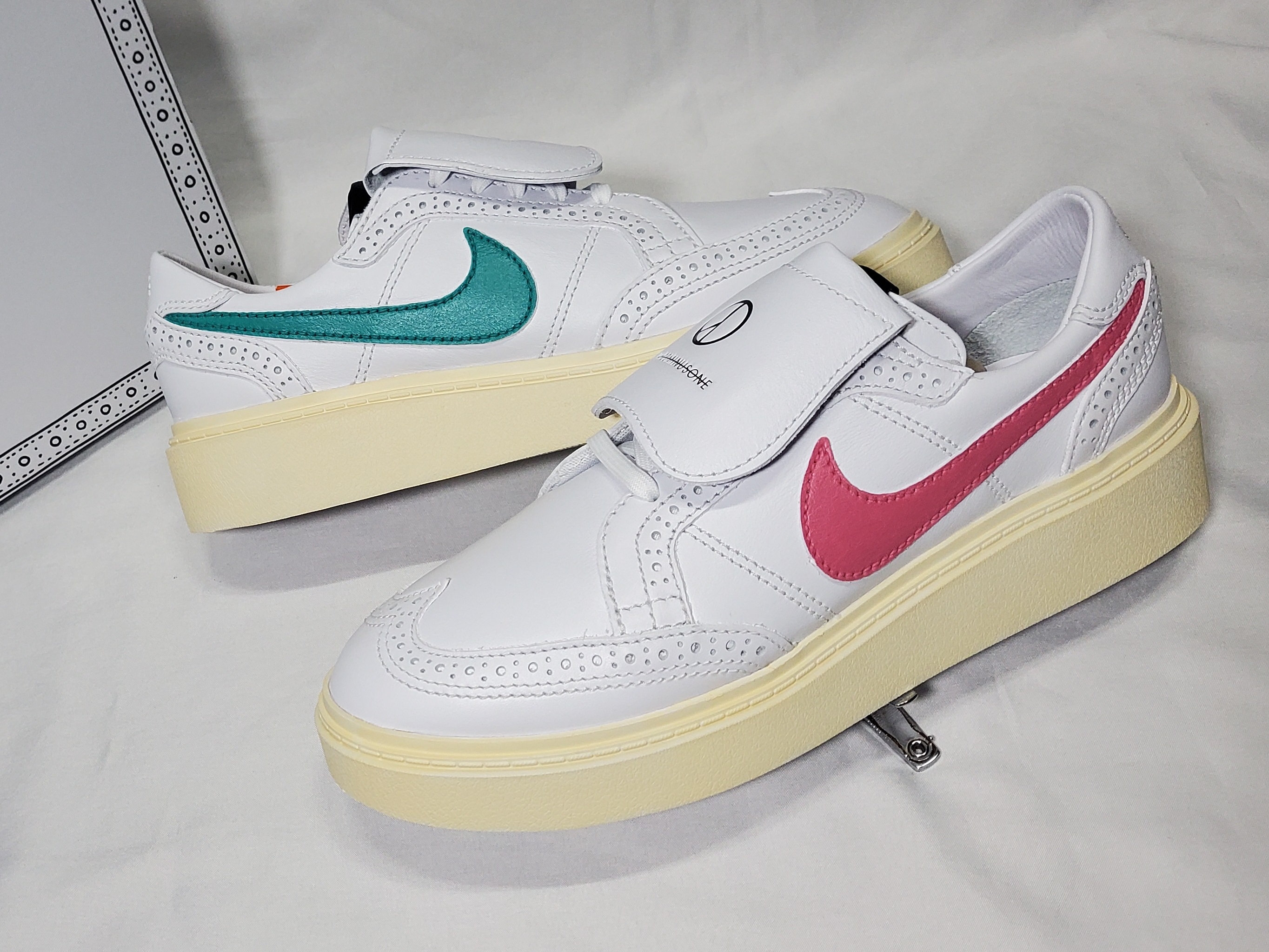 Nike x Peaceminusone Kwondo1 White 착용 스타일 - 1