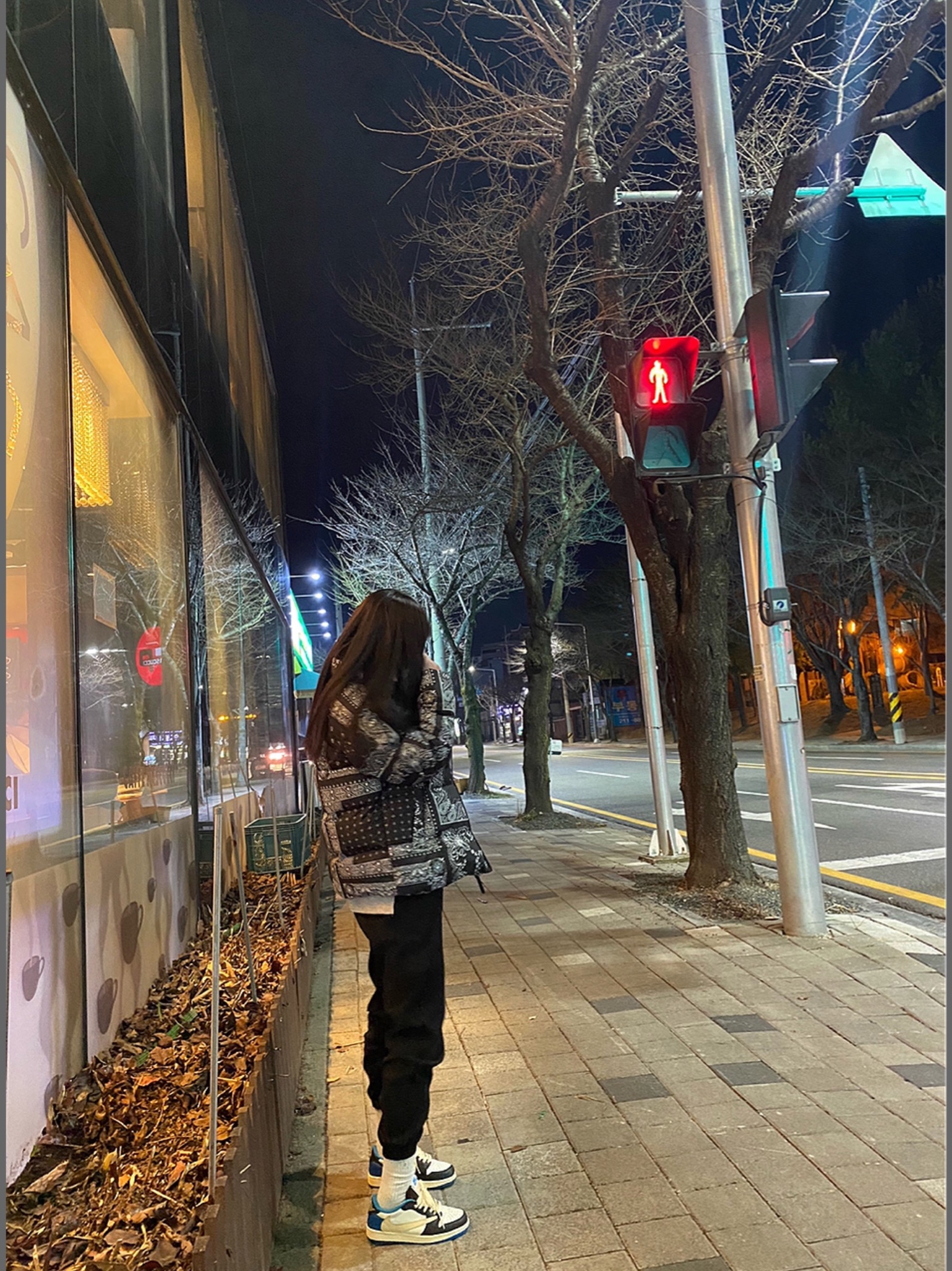 Jordan 1 x Travis Scott x Fragment Retro Low OG SP Military Blue, The North Face 1996 Novelty Nuptse Jacket Real Black - 21FW 착용 스타일