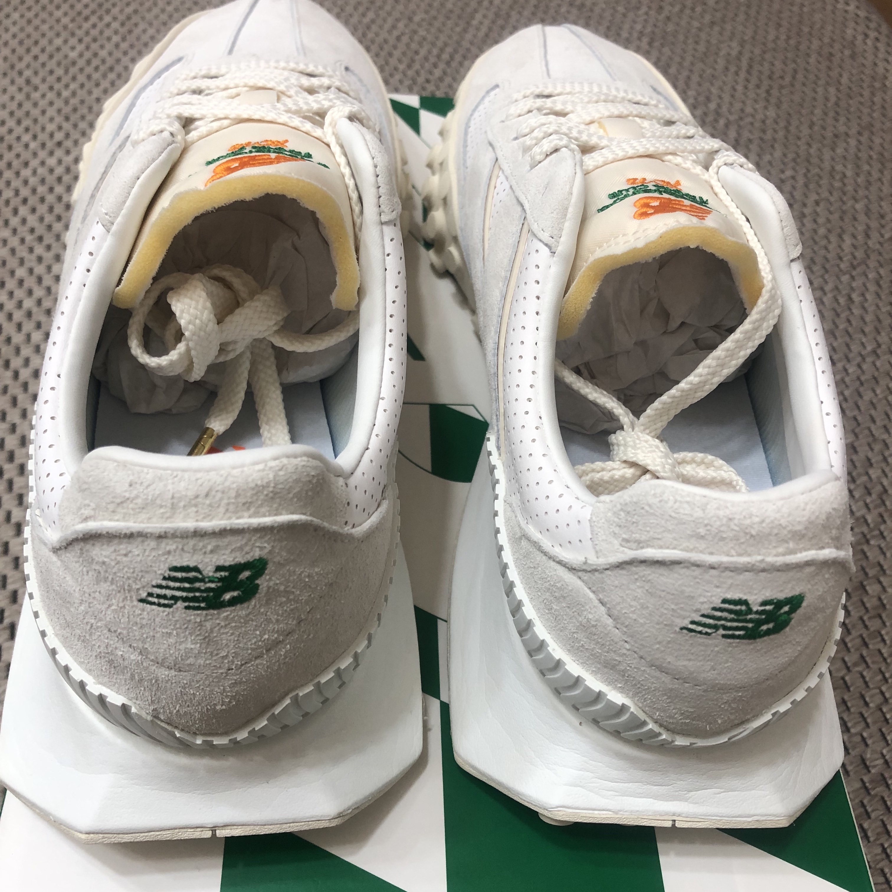 New Balance x Casablanca XC-72 Marshmallow Brilliant White 착용 스타일 - 1