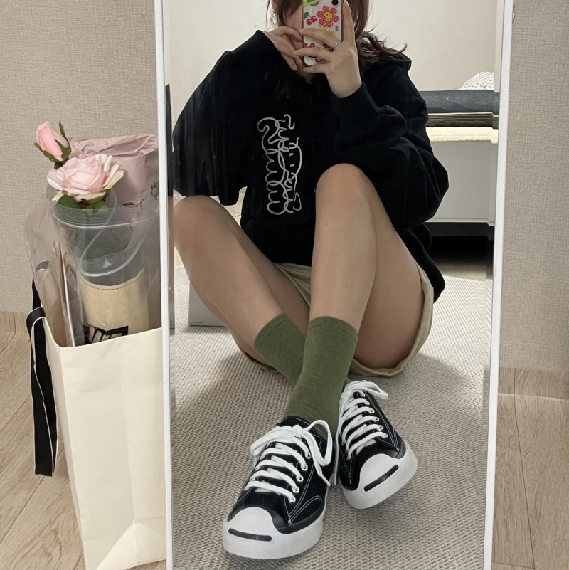 Converse x Moncler x Fragment Jack Purcell Fraylor II Black 착용 스타일 - 3