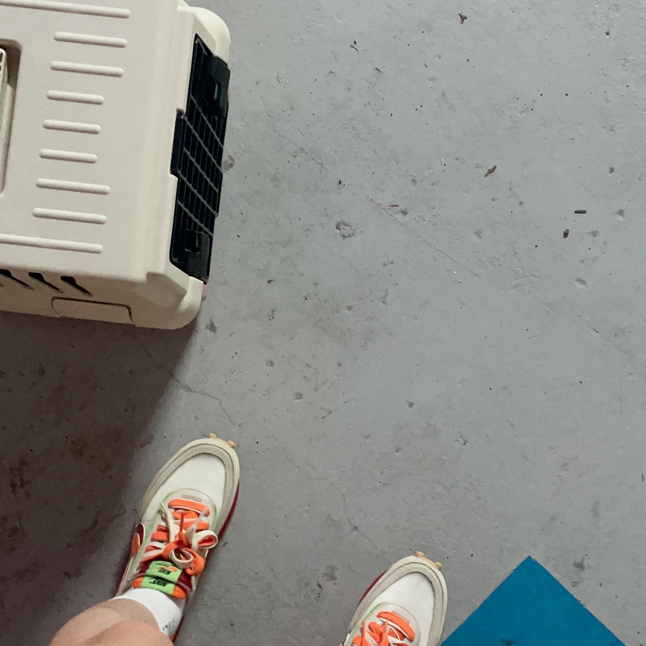 Nike x Sacai x Clot LDWaffle Orange Blaze 착용 스타일