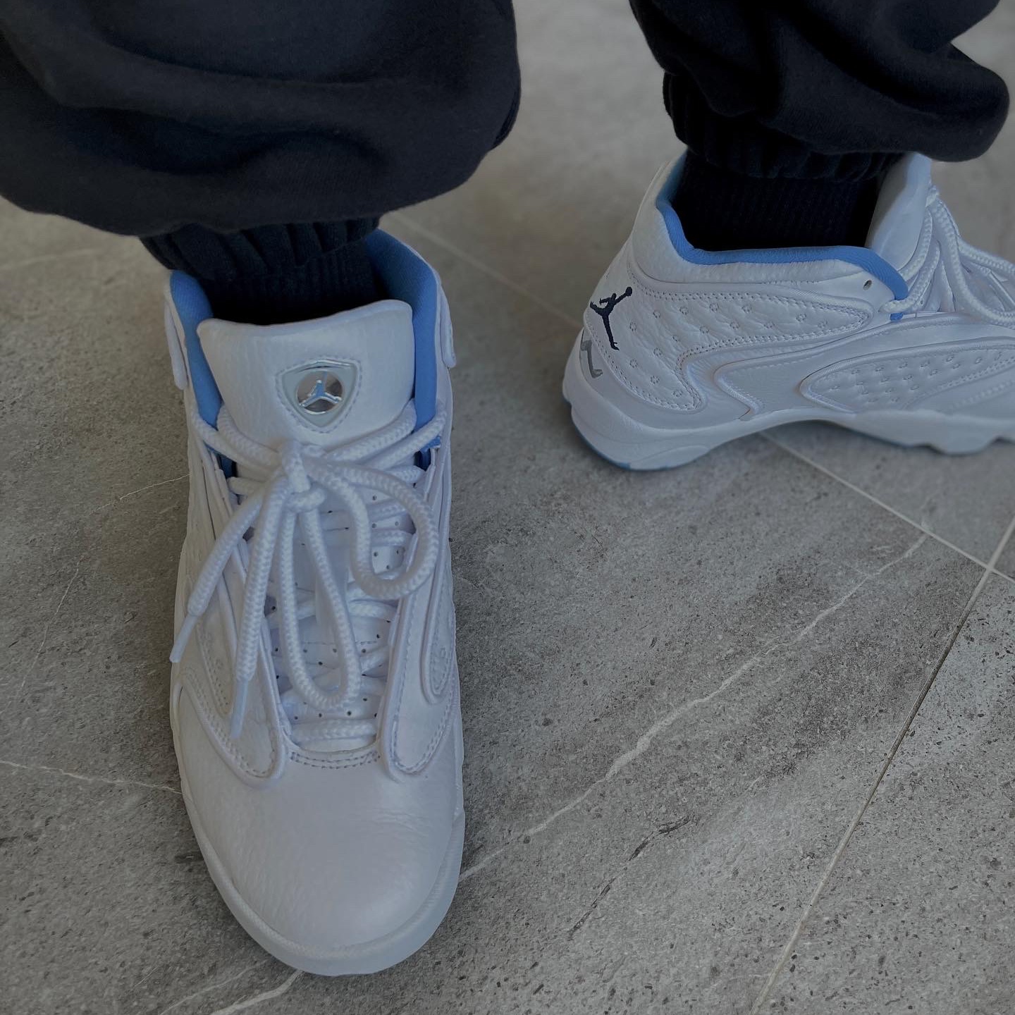 (W) Air Jordan OG UNC 2020 White 착용 스타일 - 1