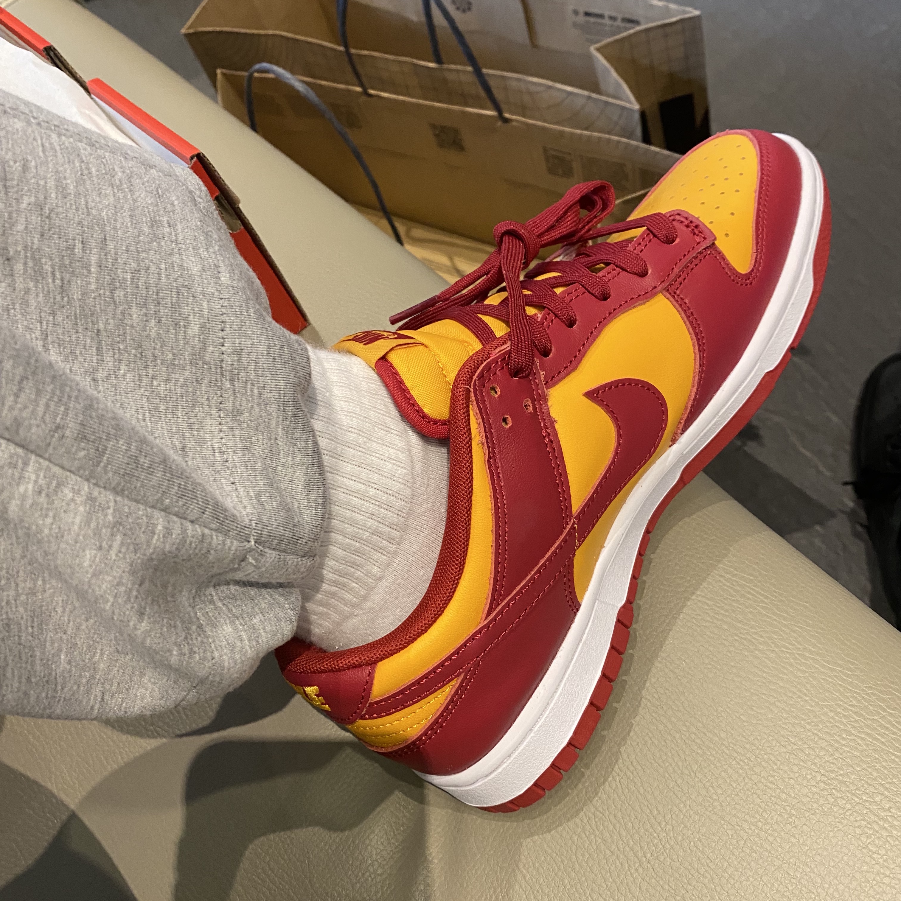 Nike Dunk Low Retro Championship Gold 착용 스타일