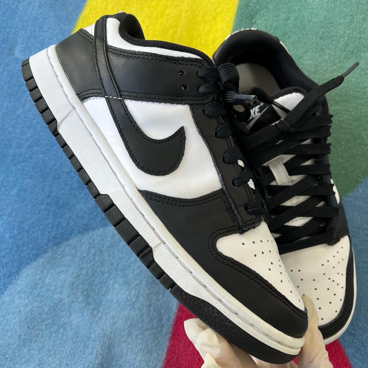 Nike Dunk Low Retro Black 착용 스타일 - 4