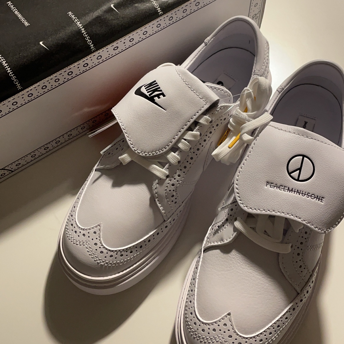 Nike x Peaceminusone Kwondo1 White 착용 스타일