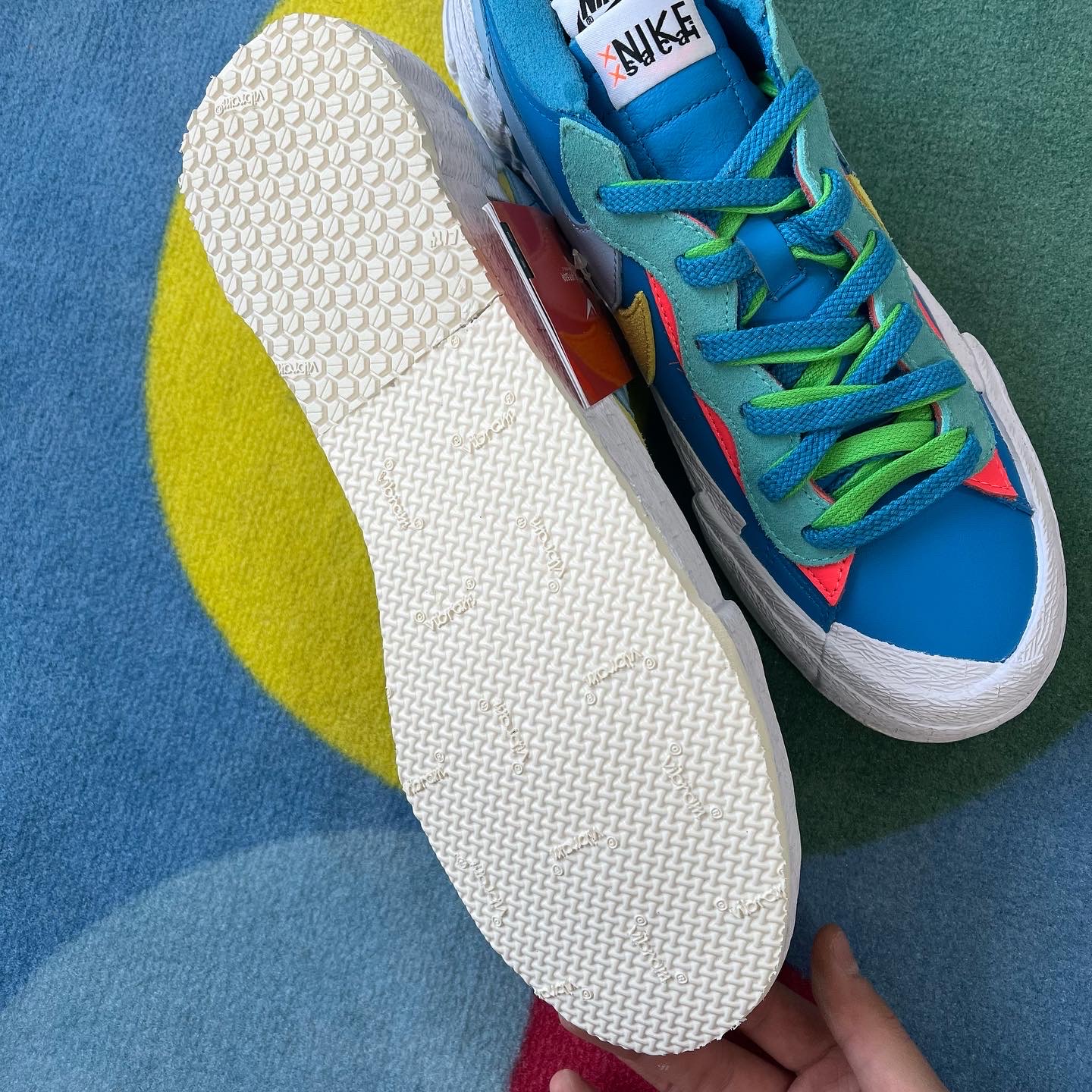 Nike x Sacai x Kaws Blazer Low Neptune Blue 착용 스타일 - 3