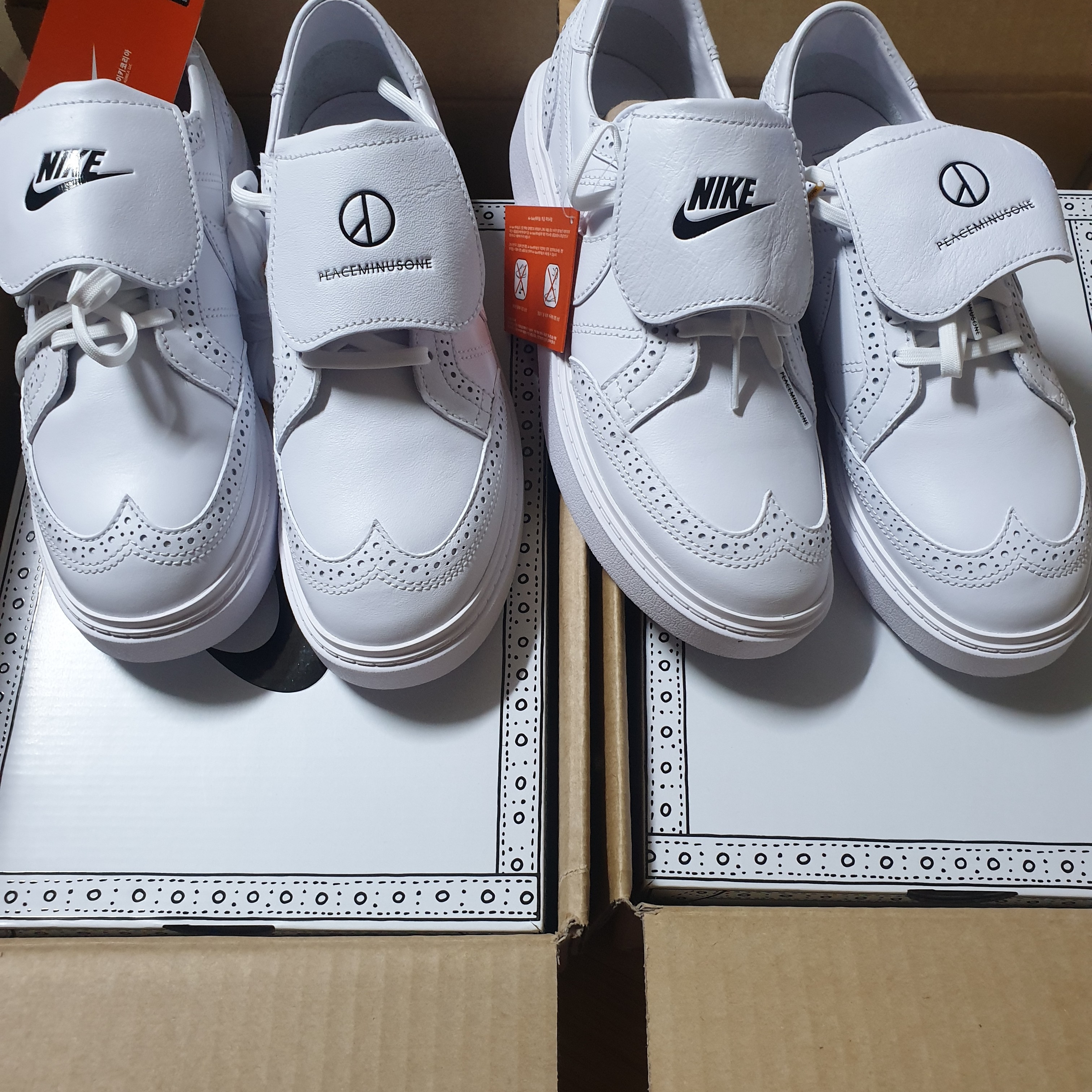 Nike x Peaceminusone Kwondo1 White 착용 스타일 - 2