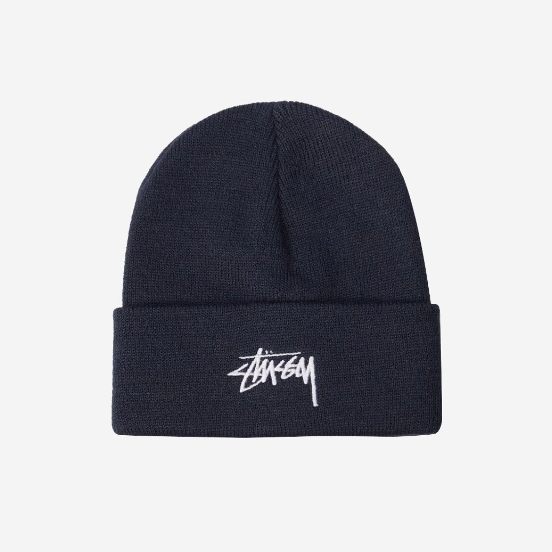 Stussy Stock Cuff Beanie Navy 2021 상세 이미지 1