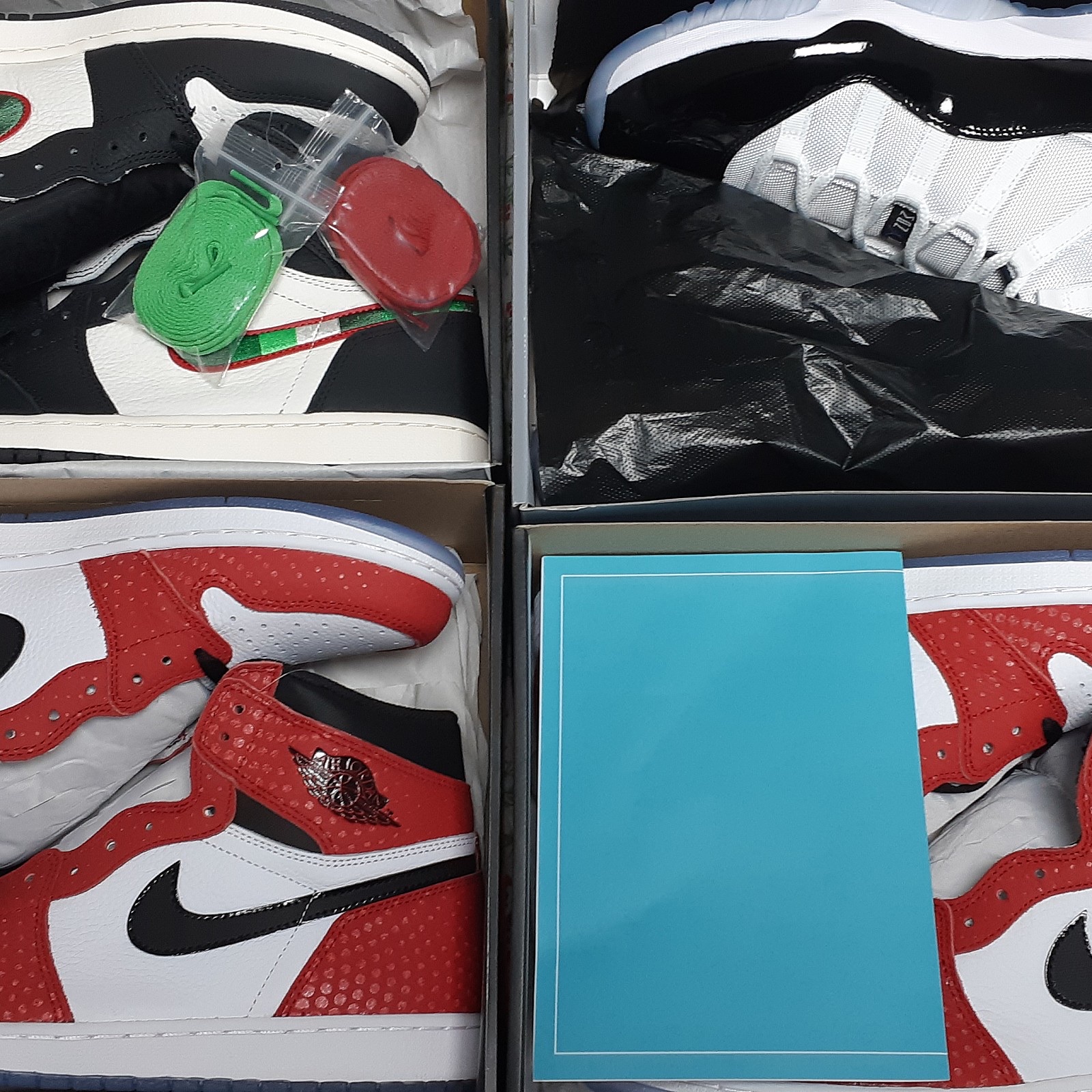 Jordan 1 Retro High Spider-Man Origin Story, Jordan 11 Retro Concord 2018 착용 스타일 - 3