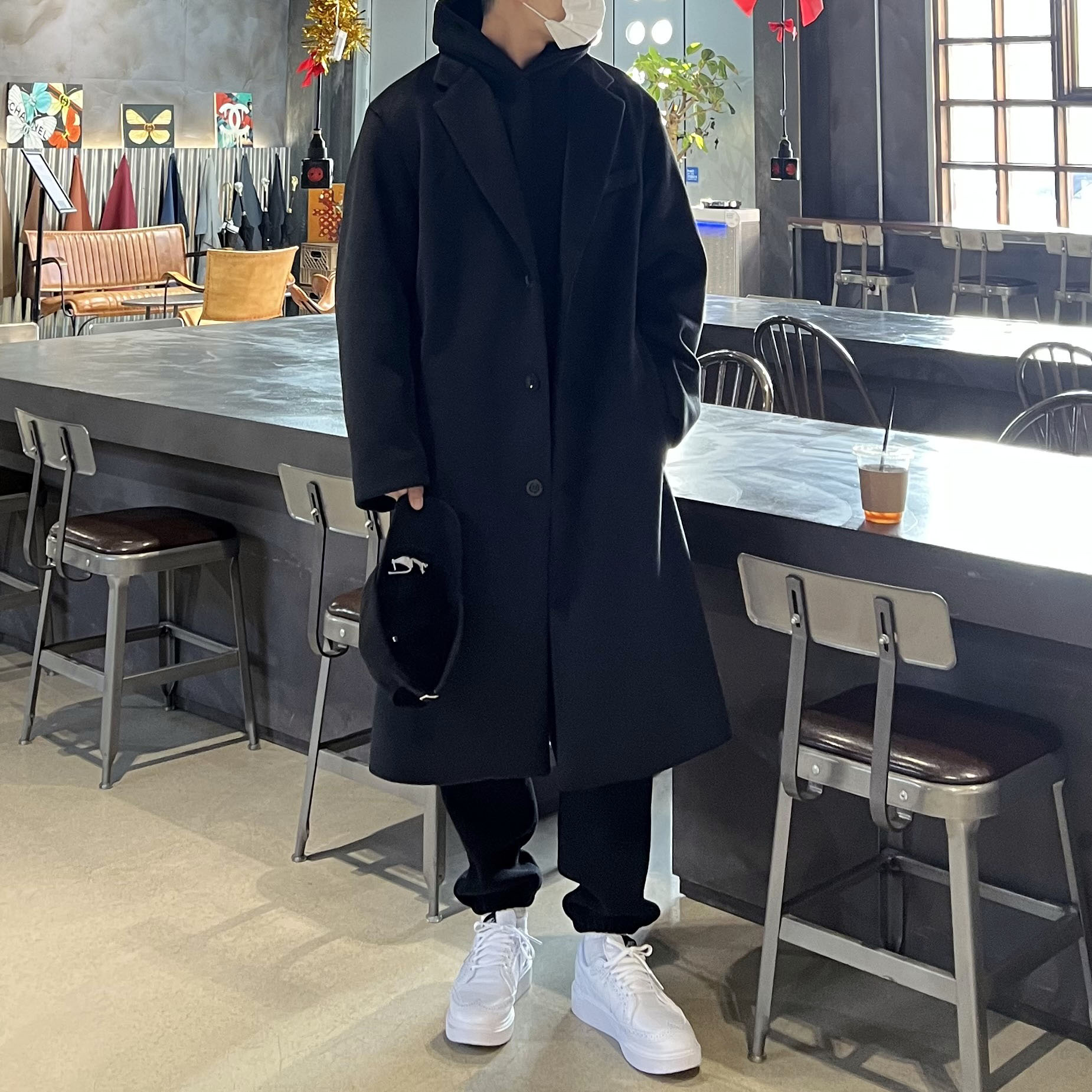 Nike x Peaceminusone Kwondo1 White 착용 스타일 - 1